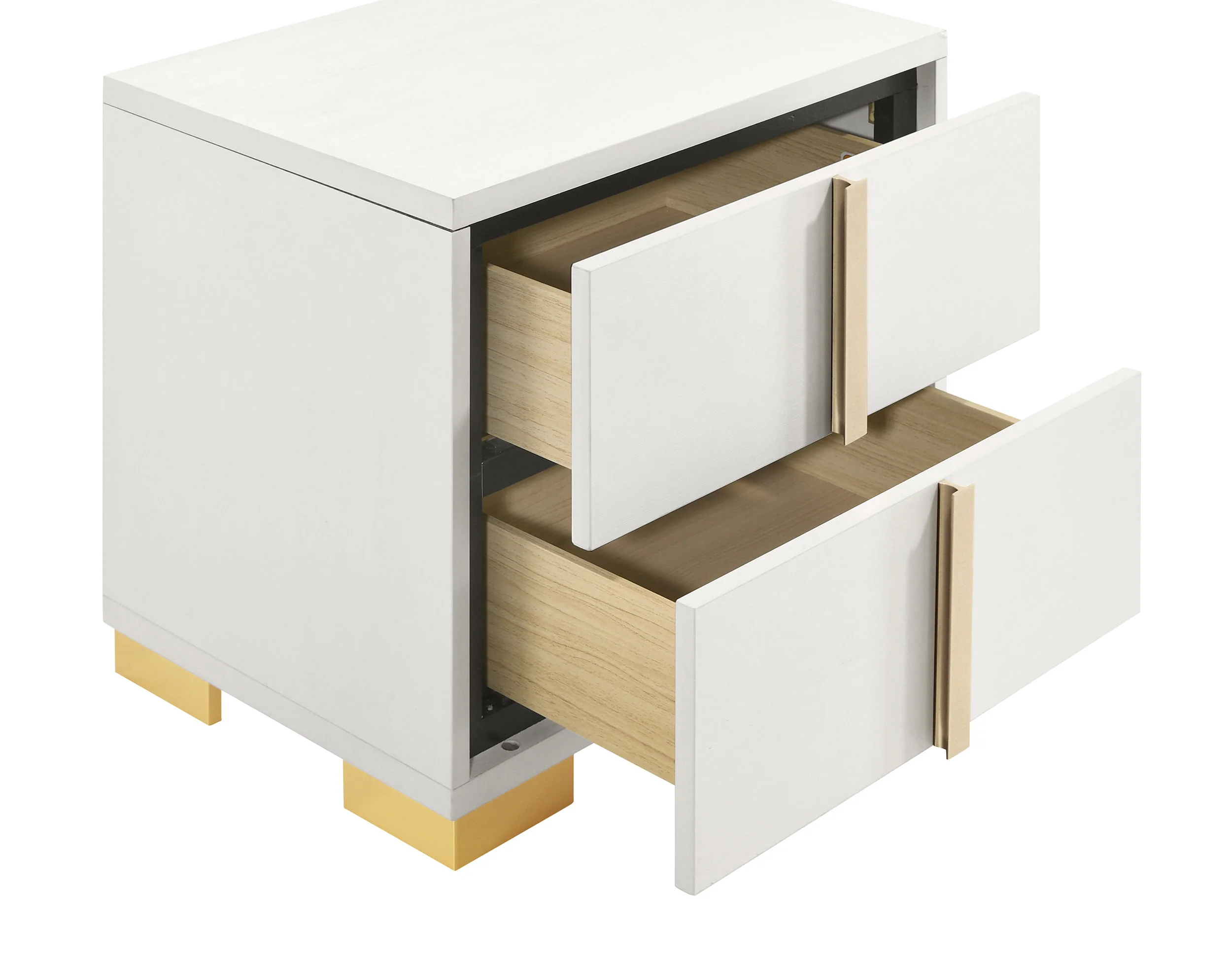 Marceline 2-Drawer Nightstand in White - Image 7