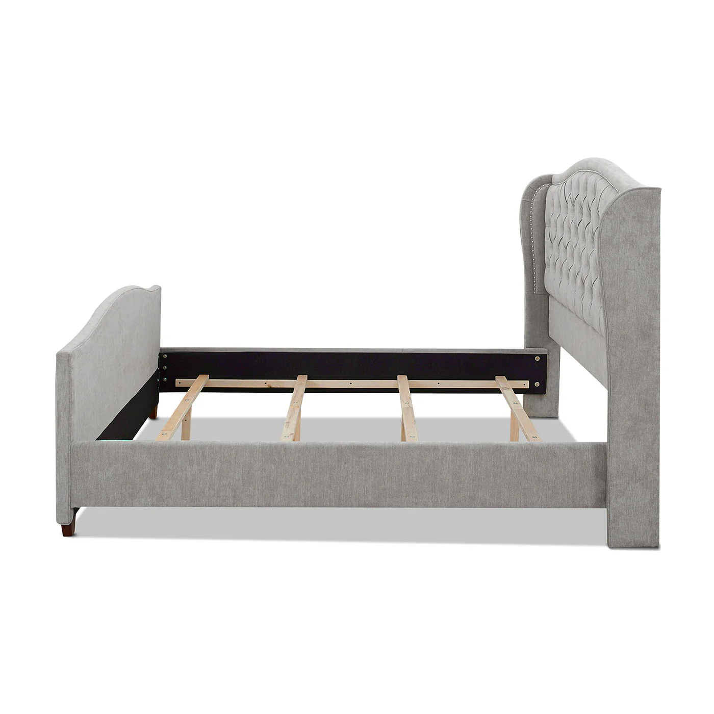 Marcella - Upholstered Shelter Headboard Bed Set - Image 47