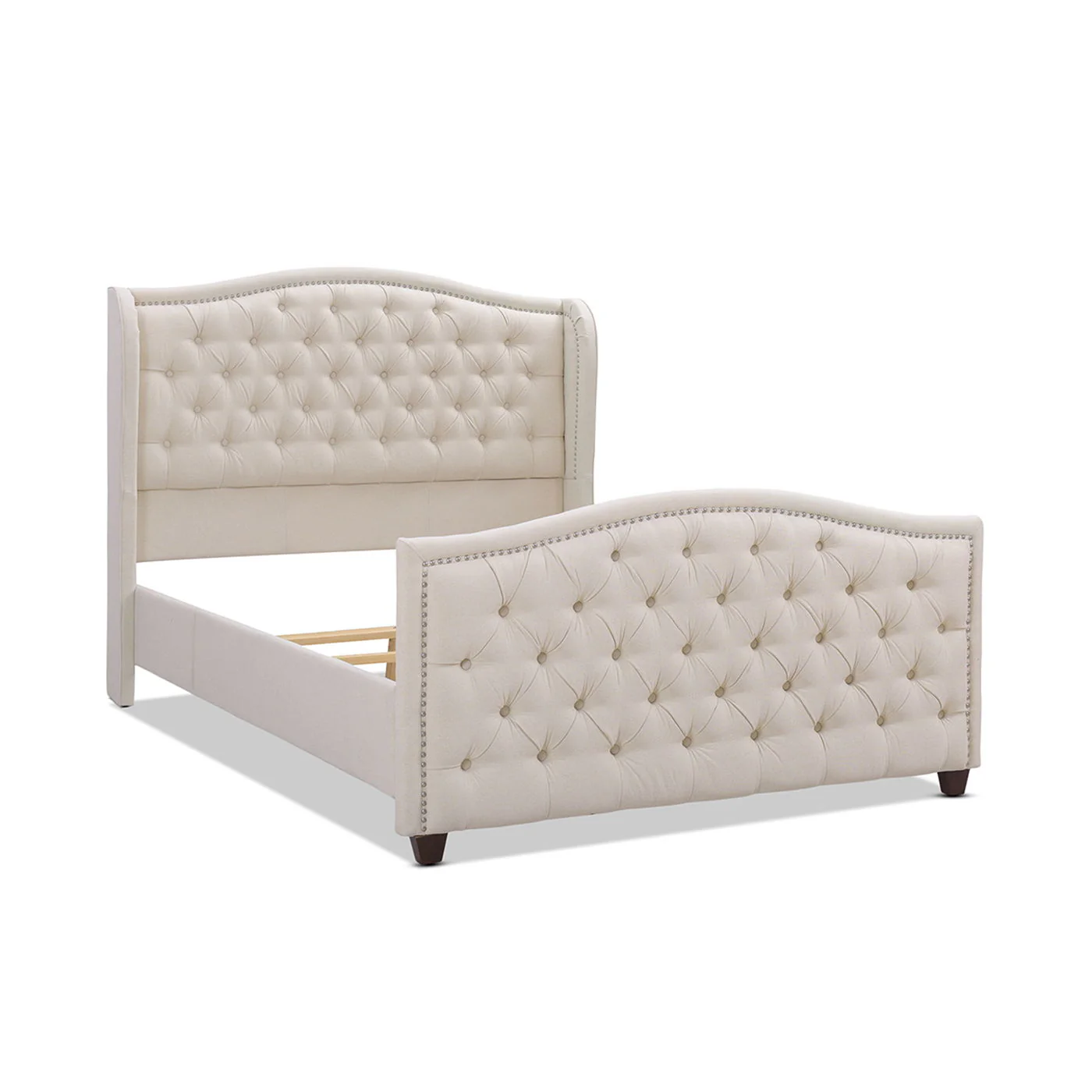 Marcella - Upholstered Shelter Headboard Bed Set - Image 71