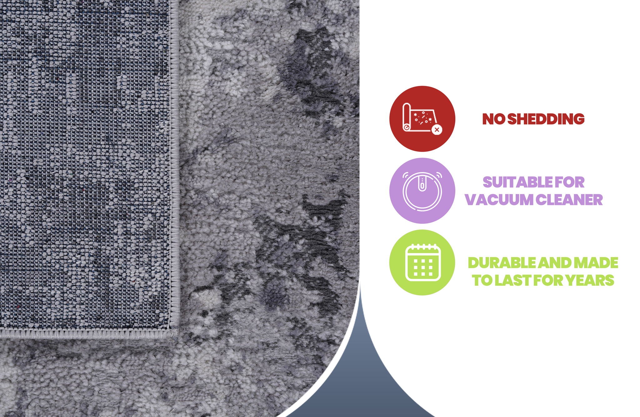 Marfi - 6' X 9' Abstract Area Rug - Light Gray - Image 7