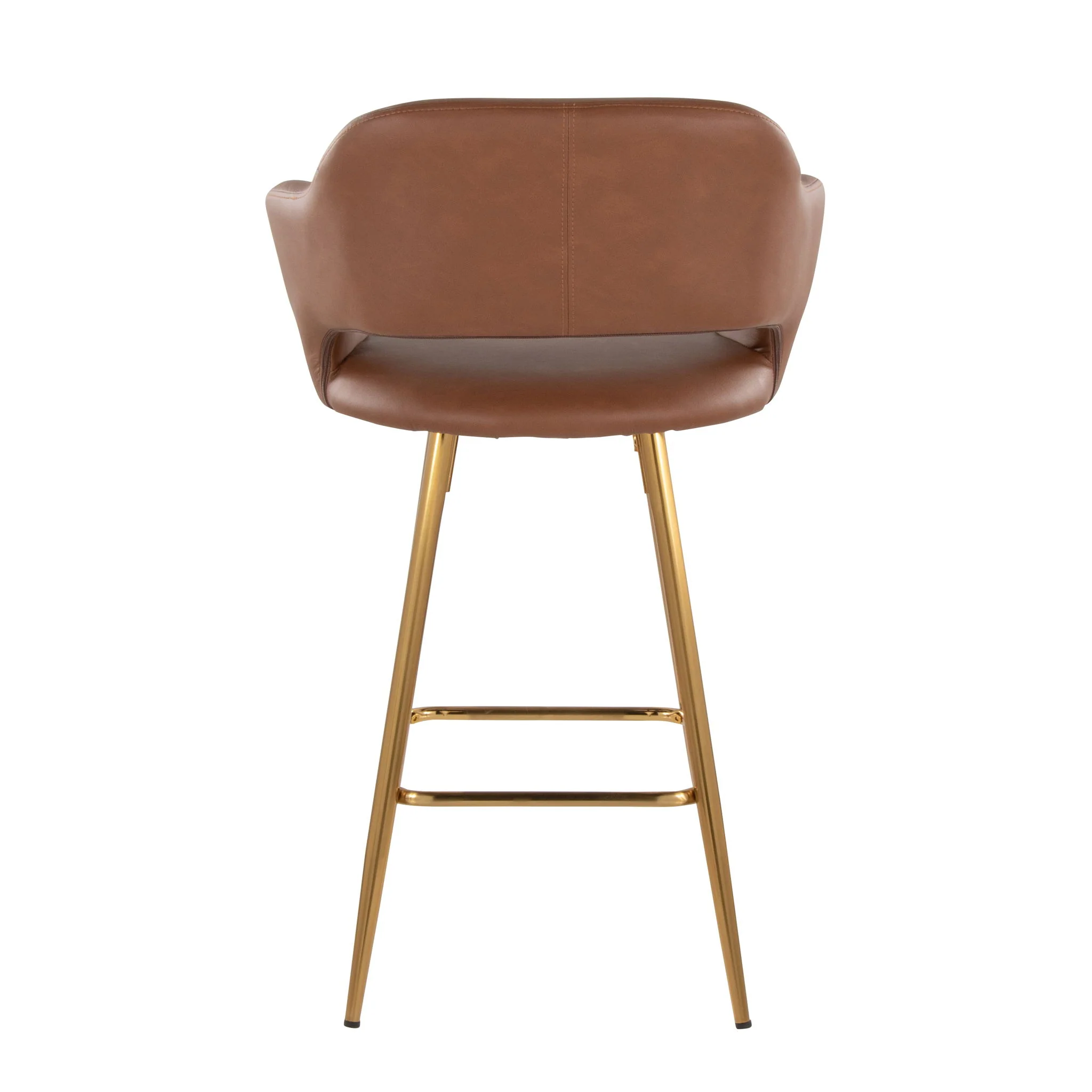 Margarite - Contemporary Fixed Height Counter Stool With Footrest (Set of 2) With Square - Image 10