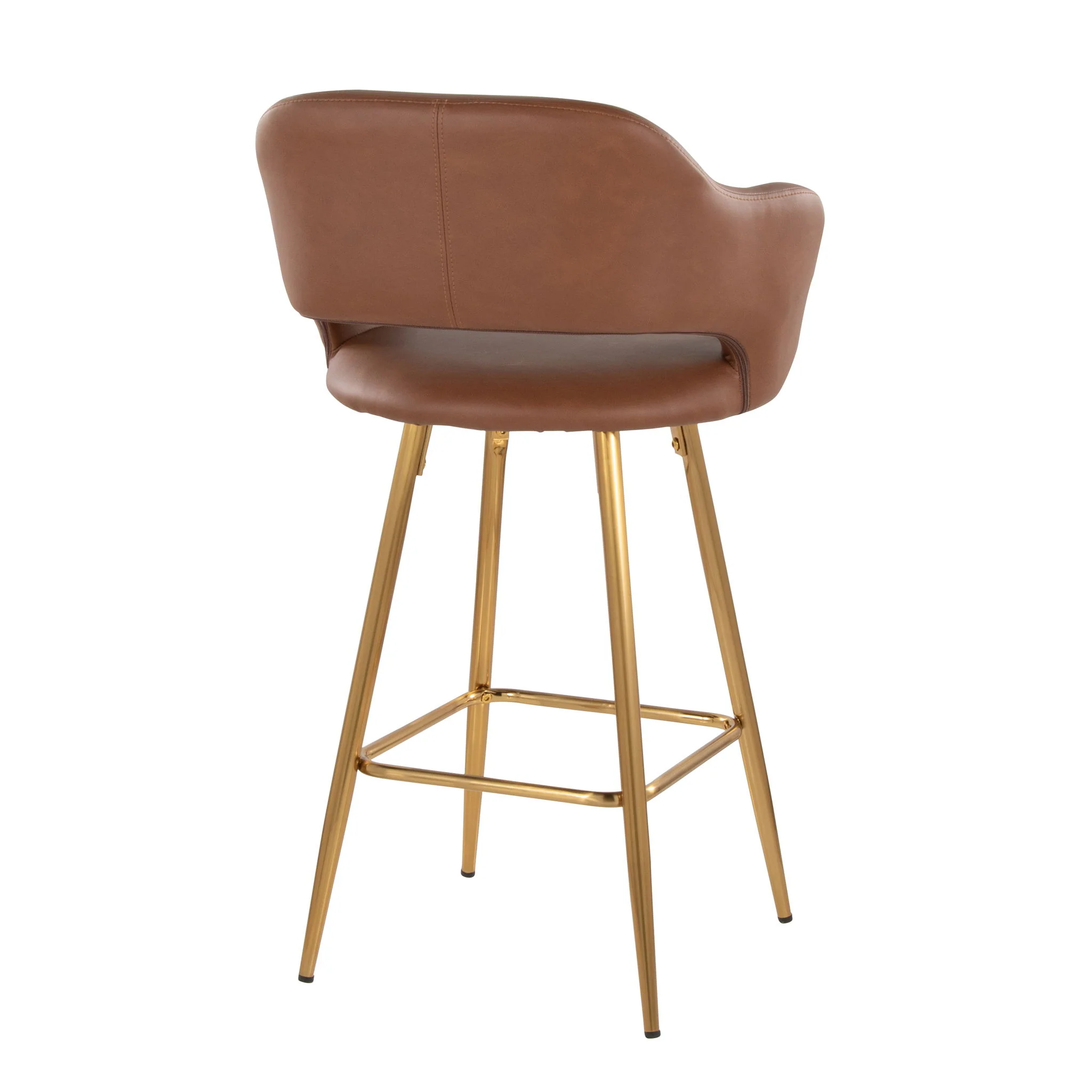Margarite - Contemporary Fixed Height Counter Stool With Footrest (Set of 2) With Square - Image 17