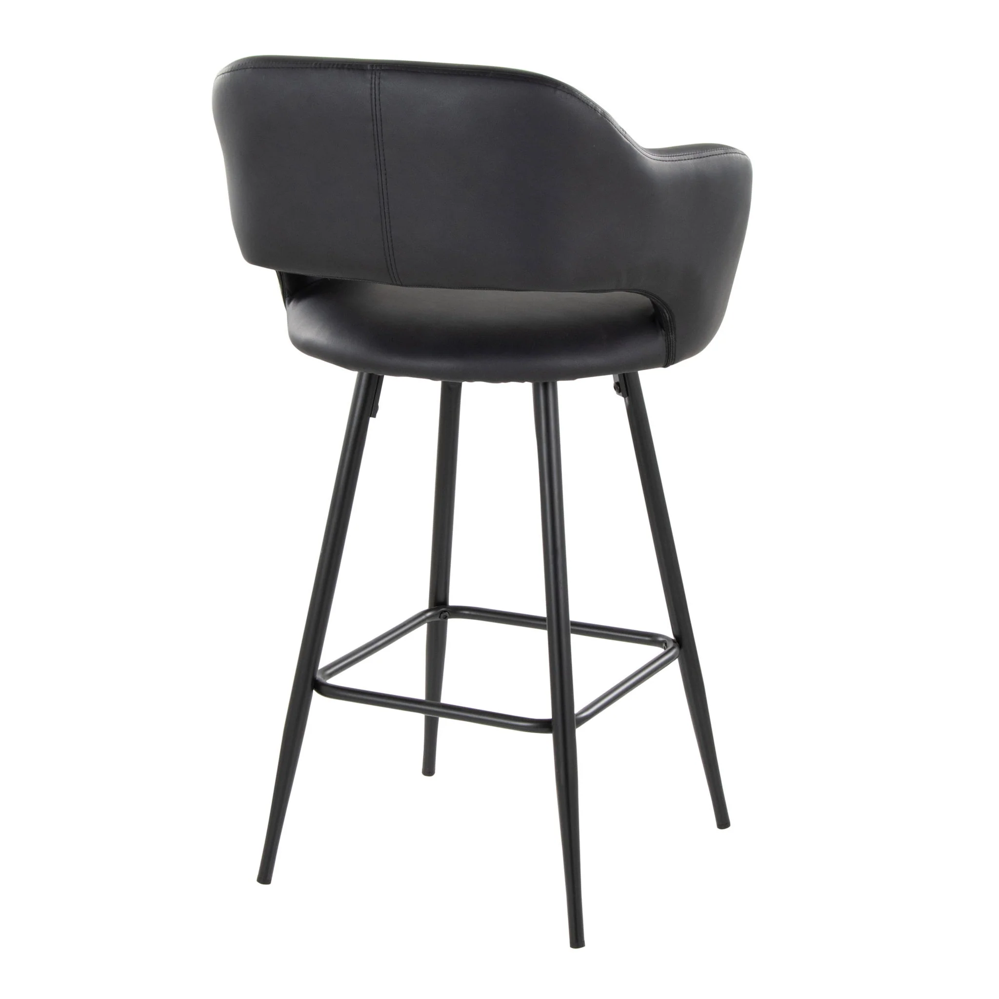Margarite - Contemporary Fixed Height Counter Stool With Square Footrest (Set of 2) - Image 20