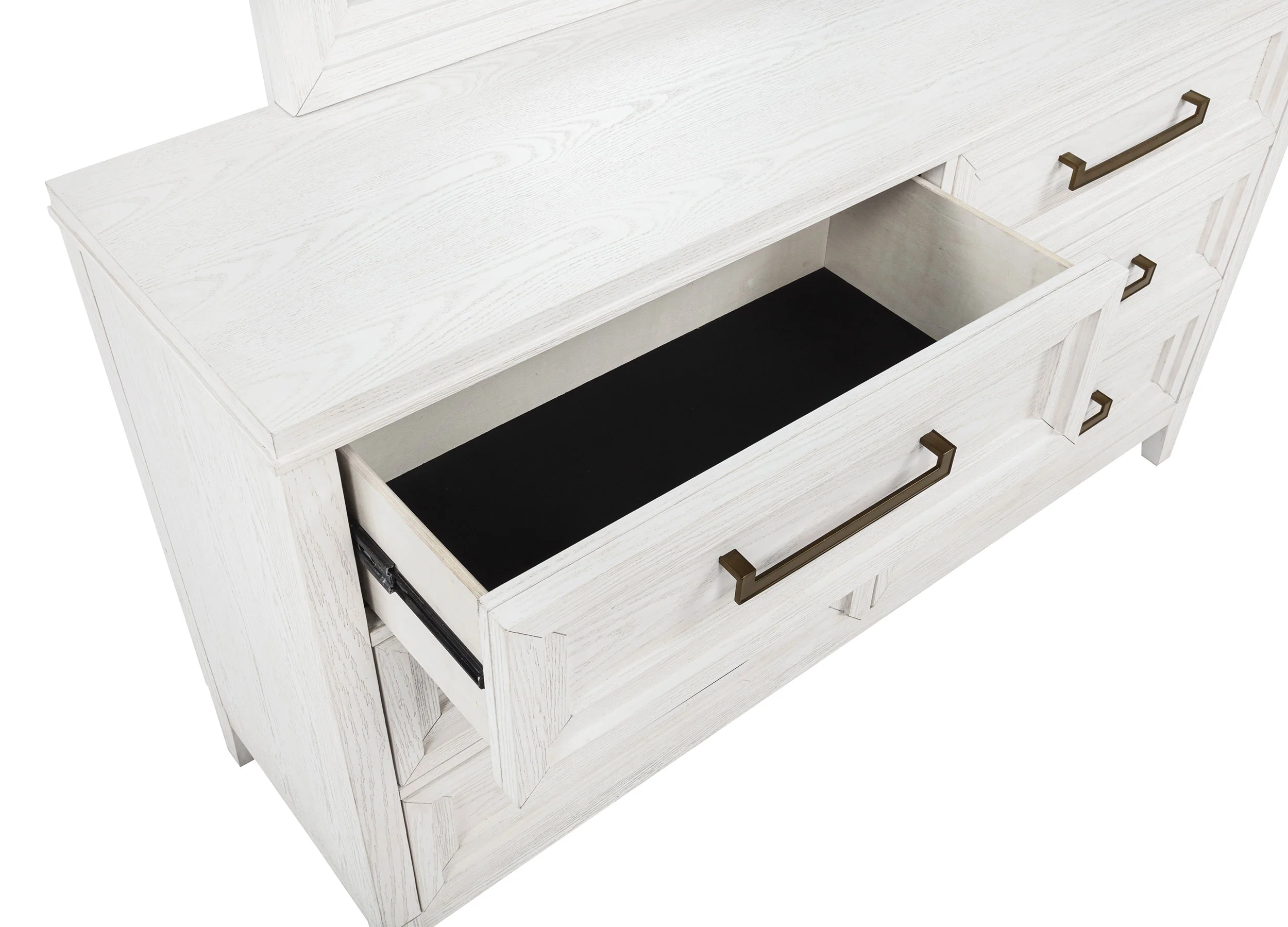 Marielle 6-Drawer Bedroom Dresser Distressed White - Image 7