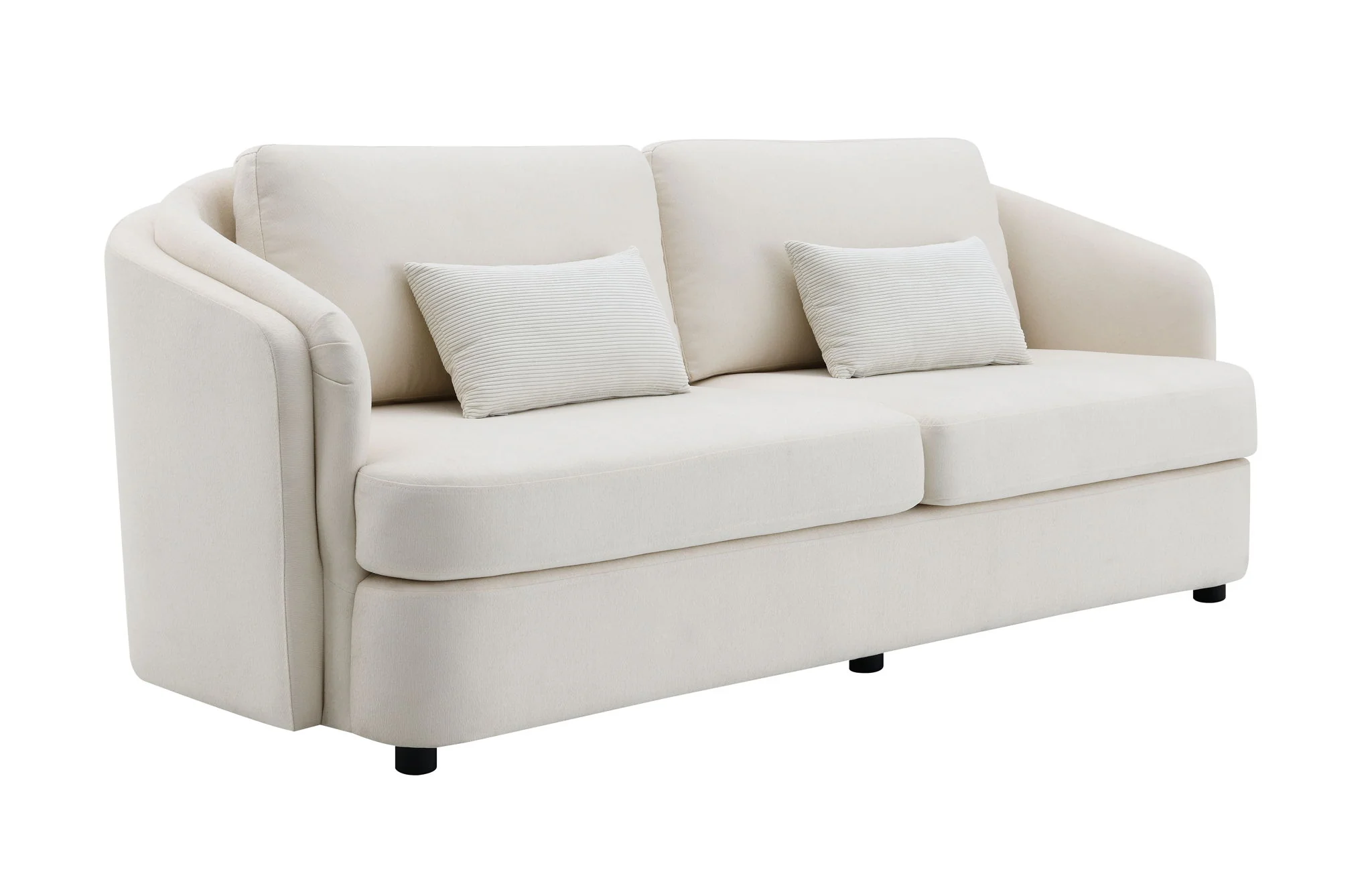 Mariko - 3 Piece Living Room Set Sofa Loveseat Chair - Beige - Image 8