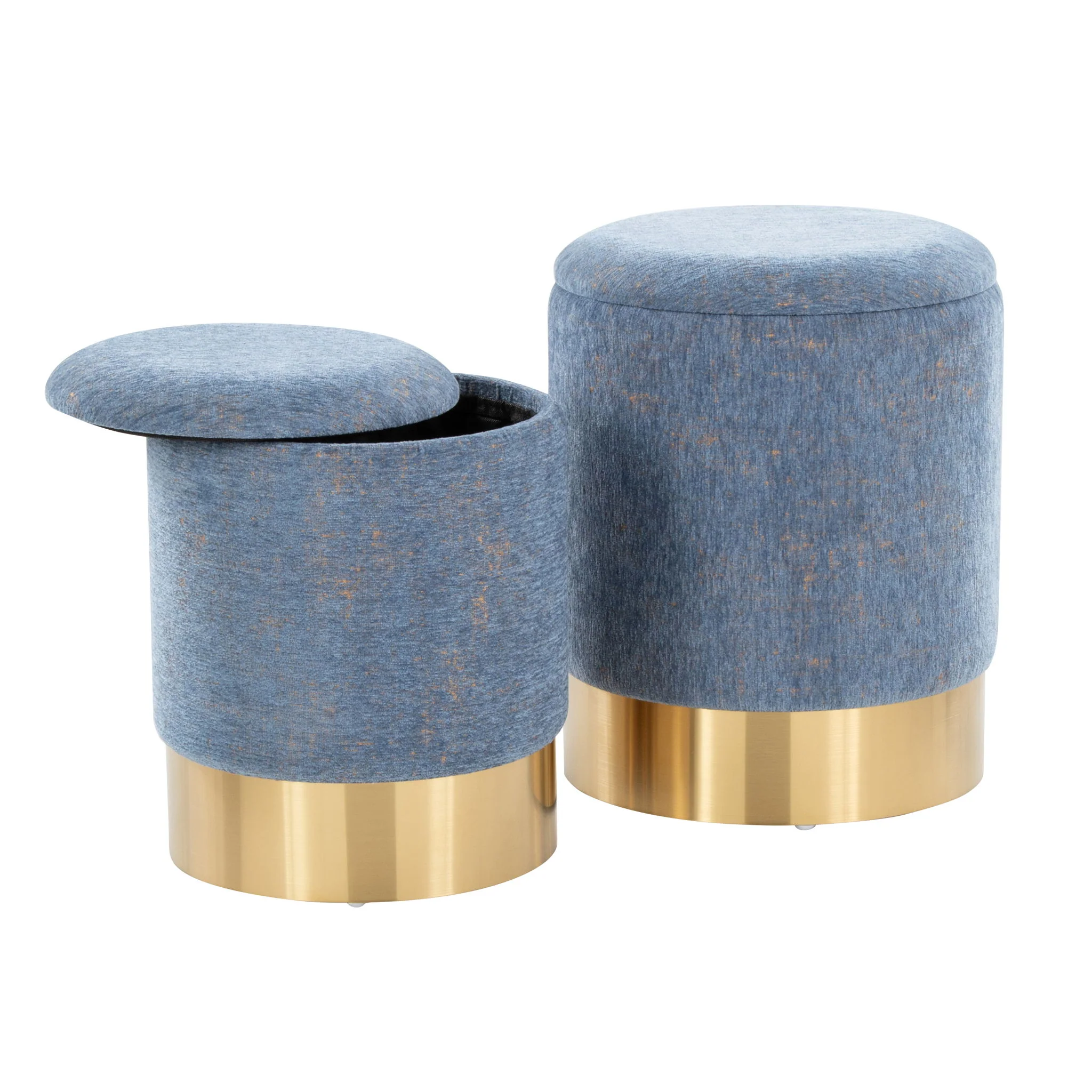 Marla - Contemporary Nesting Ottoman Set - Image 8
