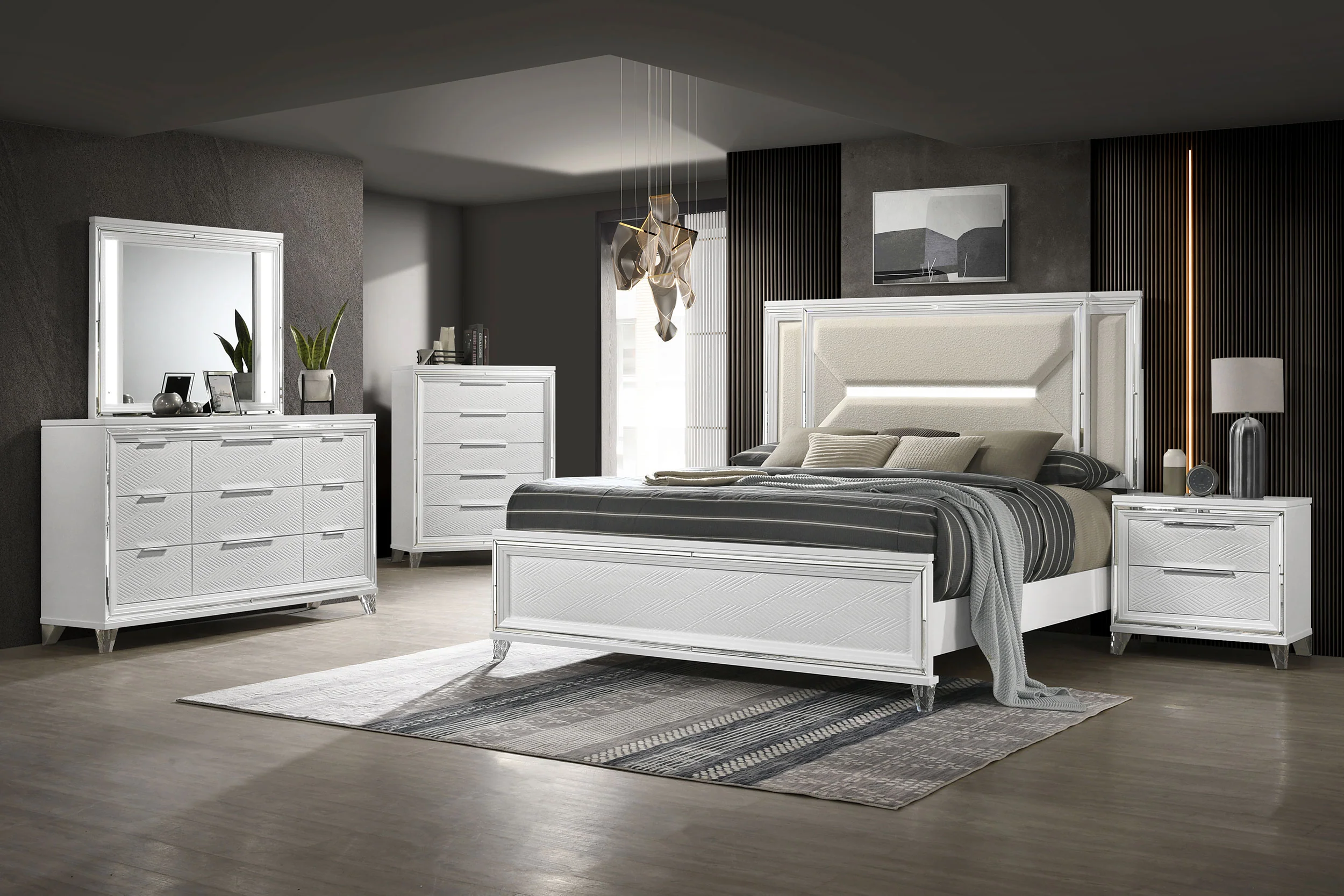 Marmore 9-Drawer Dresser Cabinet White - Image 17