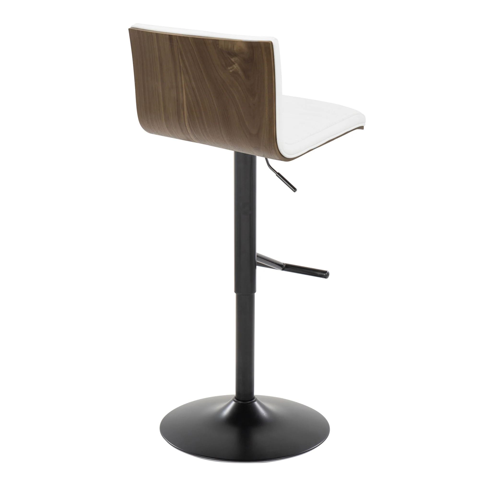 Mason - Contemporary Adjustable Barstool With Swivel With Straight T Footrest (Set of 2) - Image 10