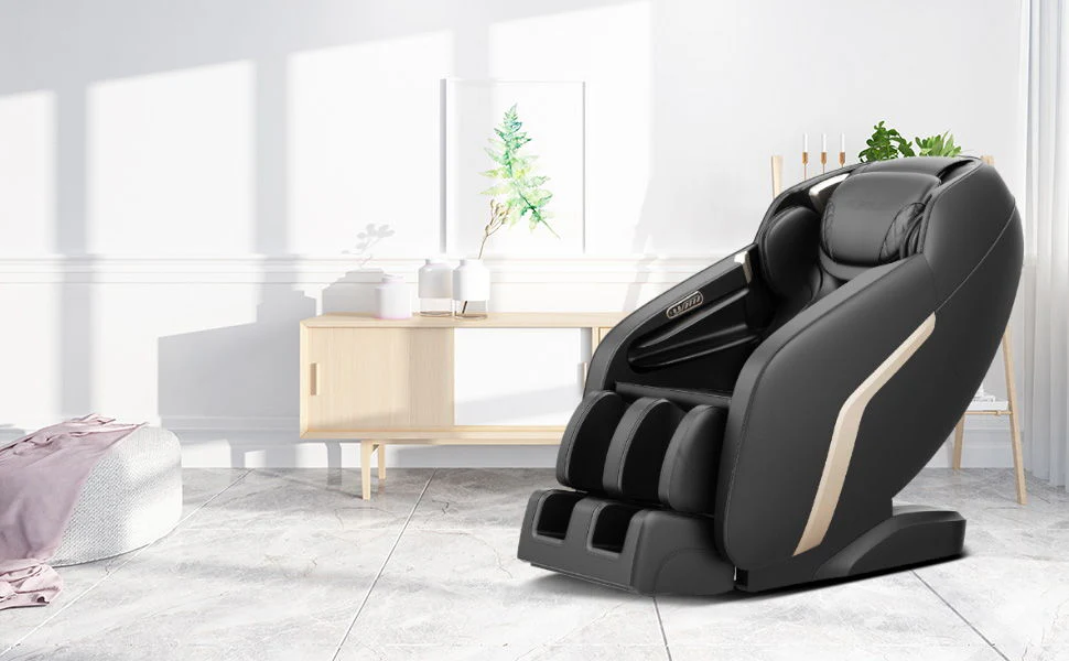 Massage Chair, Zero Gravity Shiatsu Massage Chairs Full Body And Recliner Sl-Track Massage Chair With Bluetooth Speaker, Anion, Thai Stretch, USB Charing, Heating And Foot Roller Massager - Black - Image 3