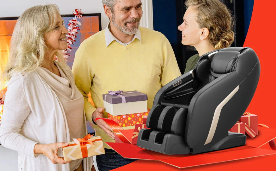 Massage Chair, Zero Gravity Shiatsu Massage Chairs Full Body And Recliner Sl-Track Massage Chair With Bluetooth Speaker, Anion, Thai Stretch, USB Charing, Heating And Foot Roller Massager - Black - Image 7