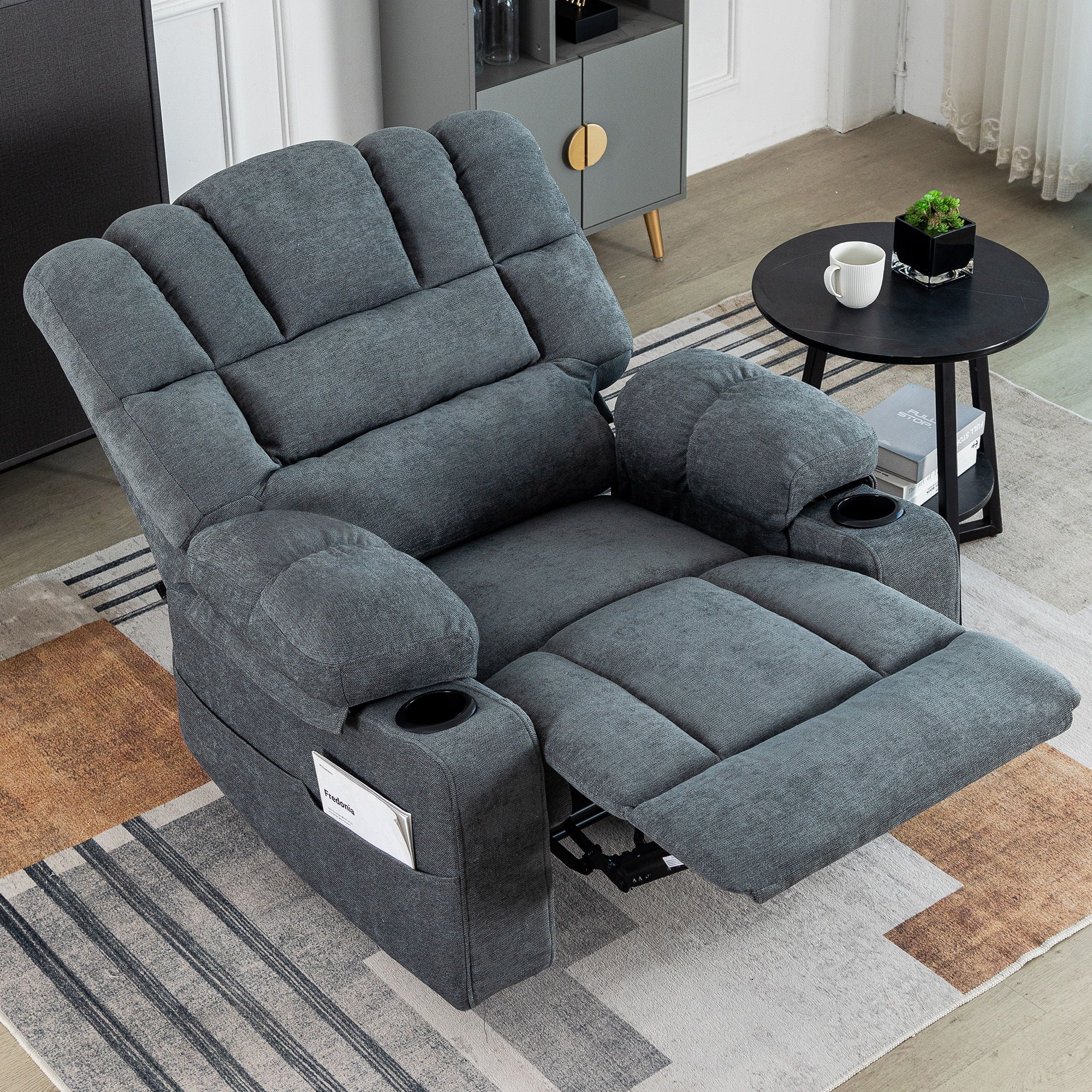 Massage Recliner Chair Sofa With Heating Vibration - Image 4