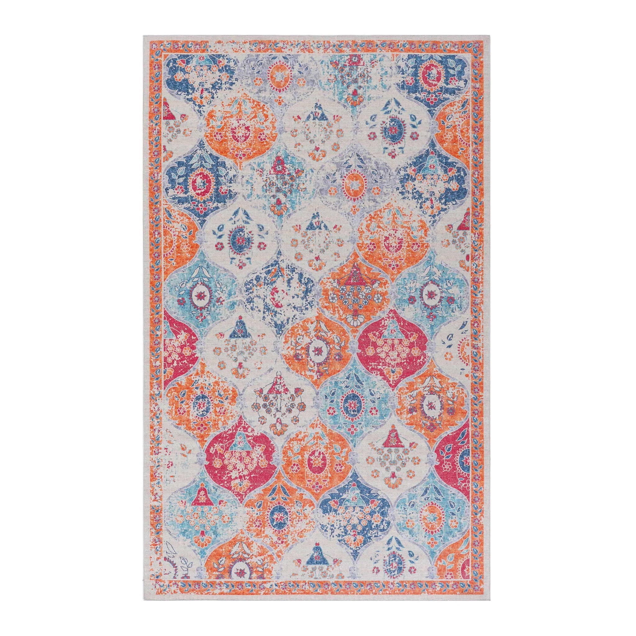 Maval - 8' X 10' Washable Area Rug - Cream - Image 7