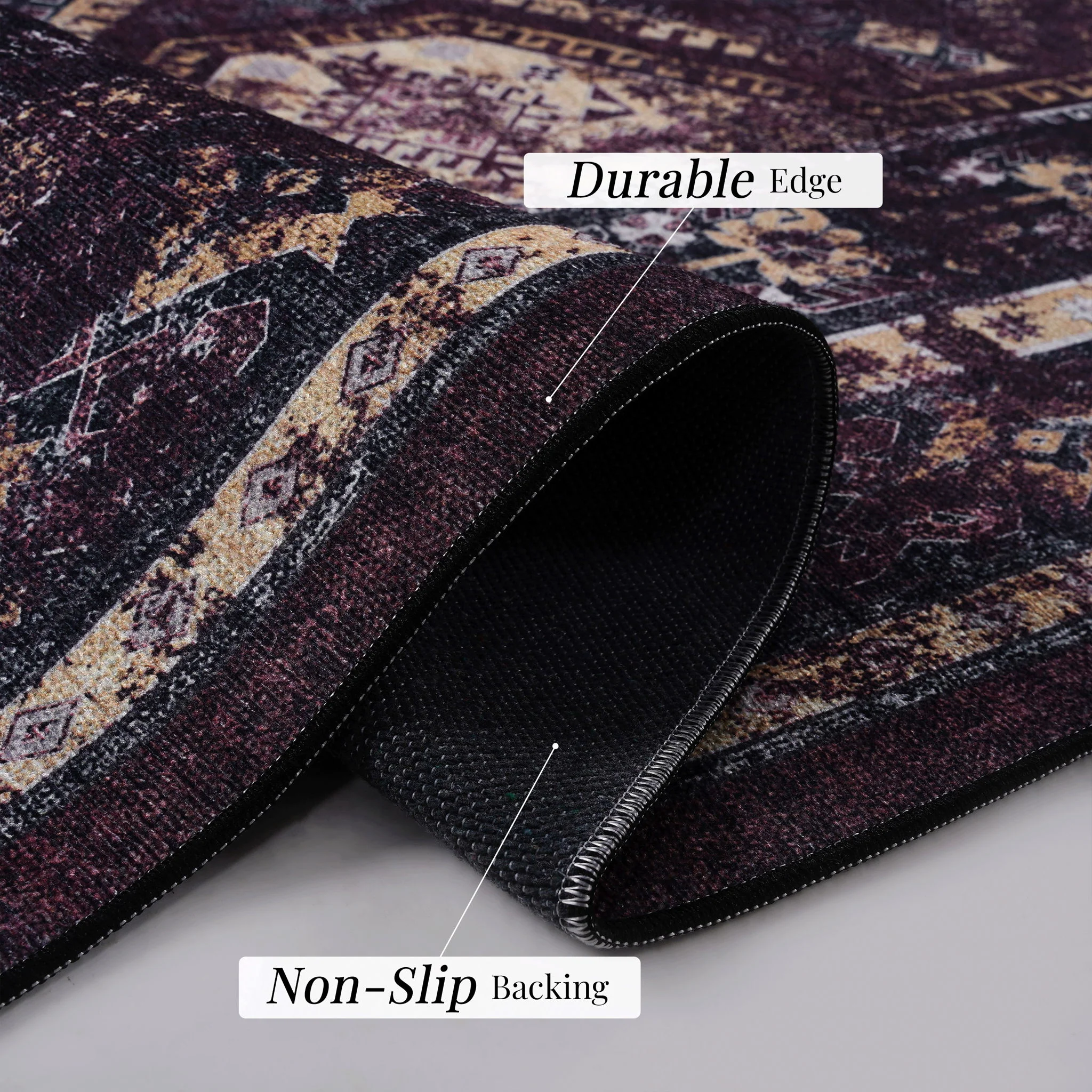 Maval - Trendy Area Rug, Washable - Image 9