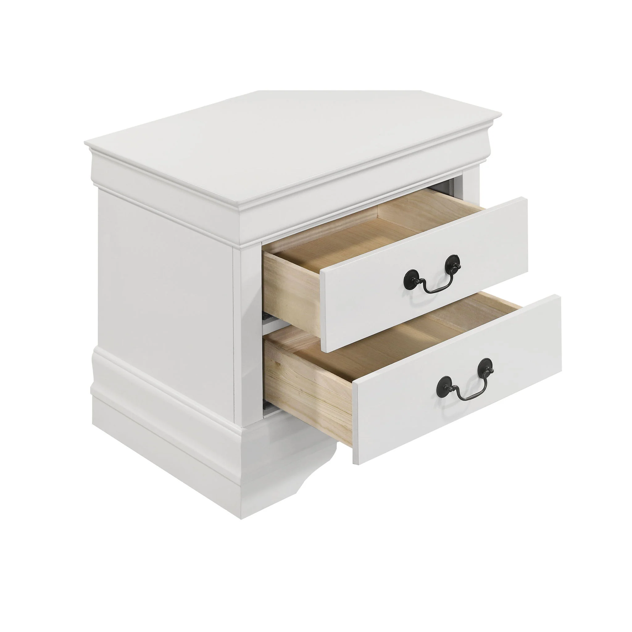 Mckee - 4 Piece Queen Bedroom Set, Includes Bed, Nightstand, Dresser And Mirror - White - Image 6