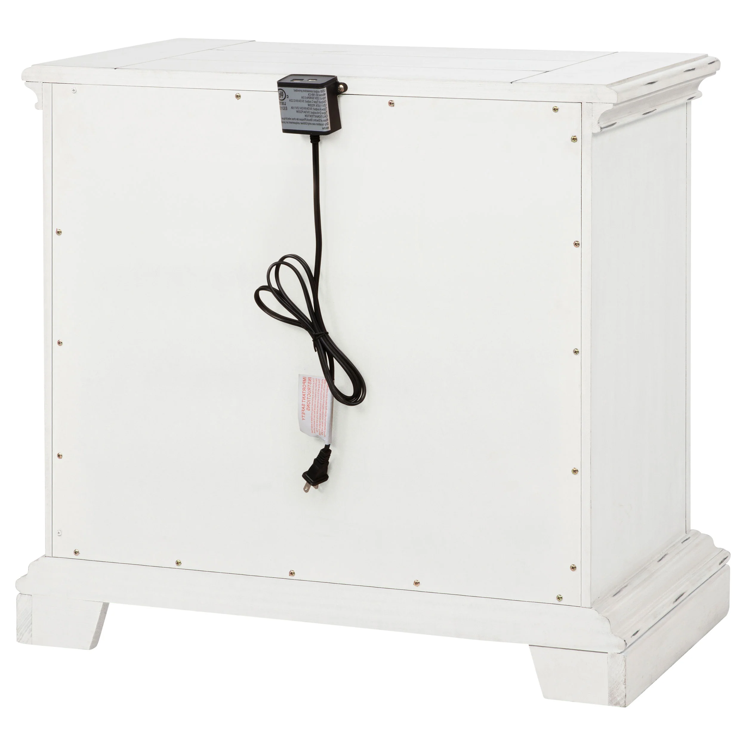 McKinney 2-Drawer Nightstand with USB - Vintage White - Image 6