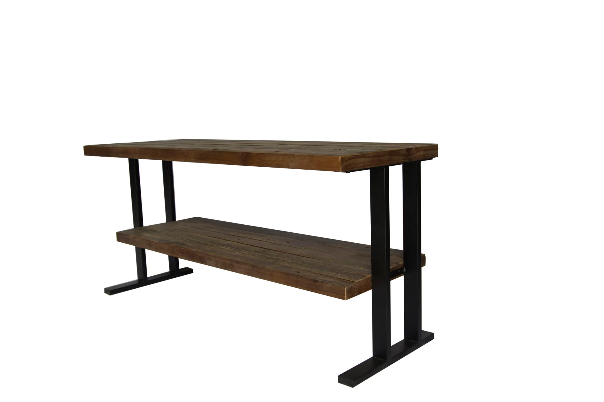 Media Console Table With One Shelf To Your Home Decor - Natural / Black - Image 3