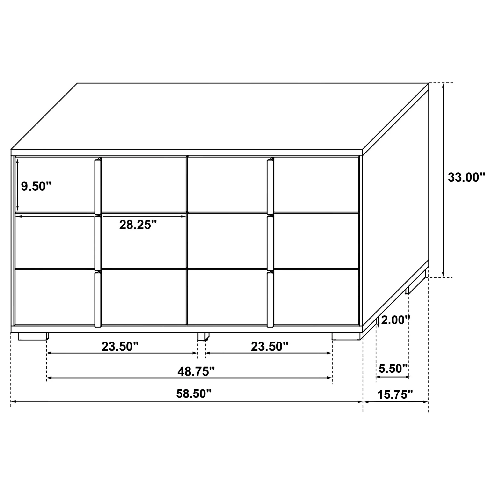 Medici - 6 Drawer Dresser - Image 10