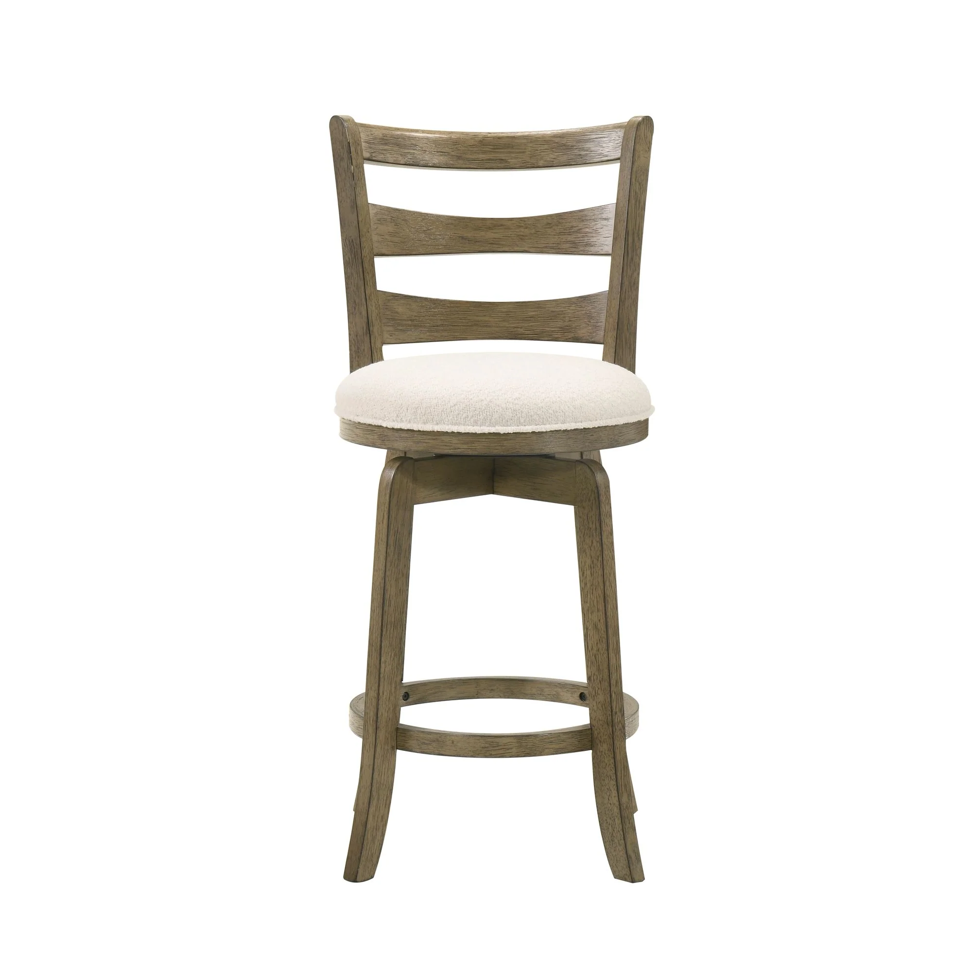 Melindra - Modern Farmhouse Swivel Wood Counter Height Kitchen Bar Stool - Image 10