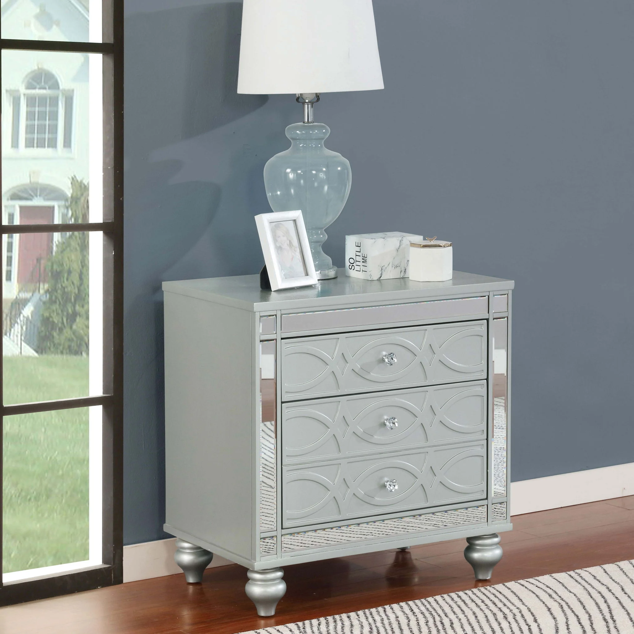Menlo - 2 Drawer Nightstand - Gray - Image 6