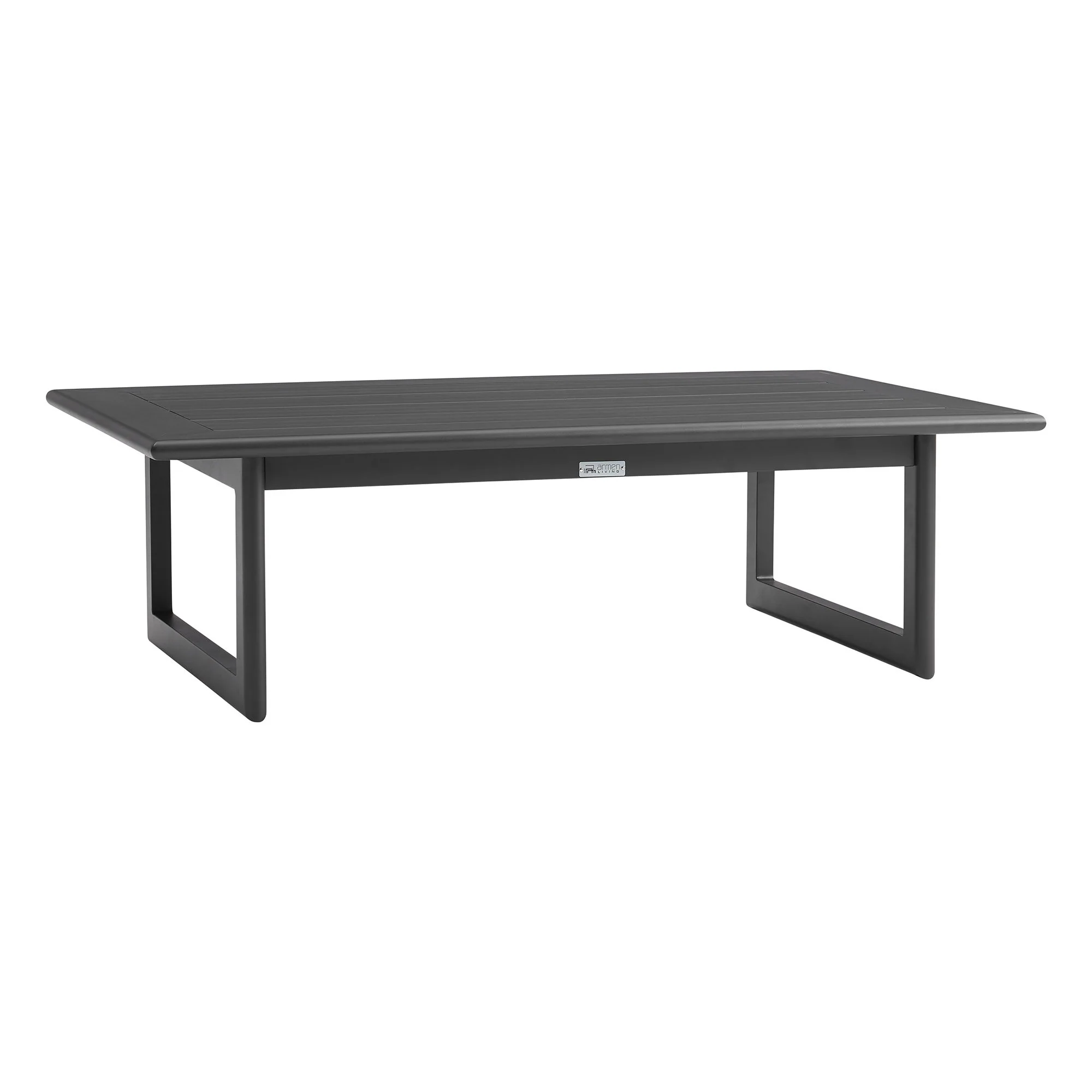 Menorca - 4 Piece Outdoor Aluminum & Outdoor Conversation Set - Dark Gray - Image 9