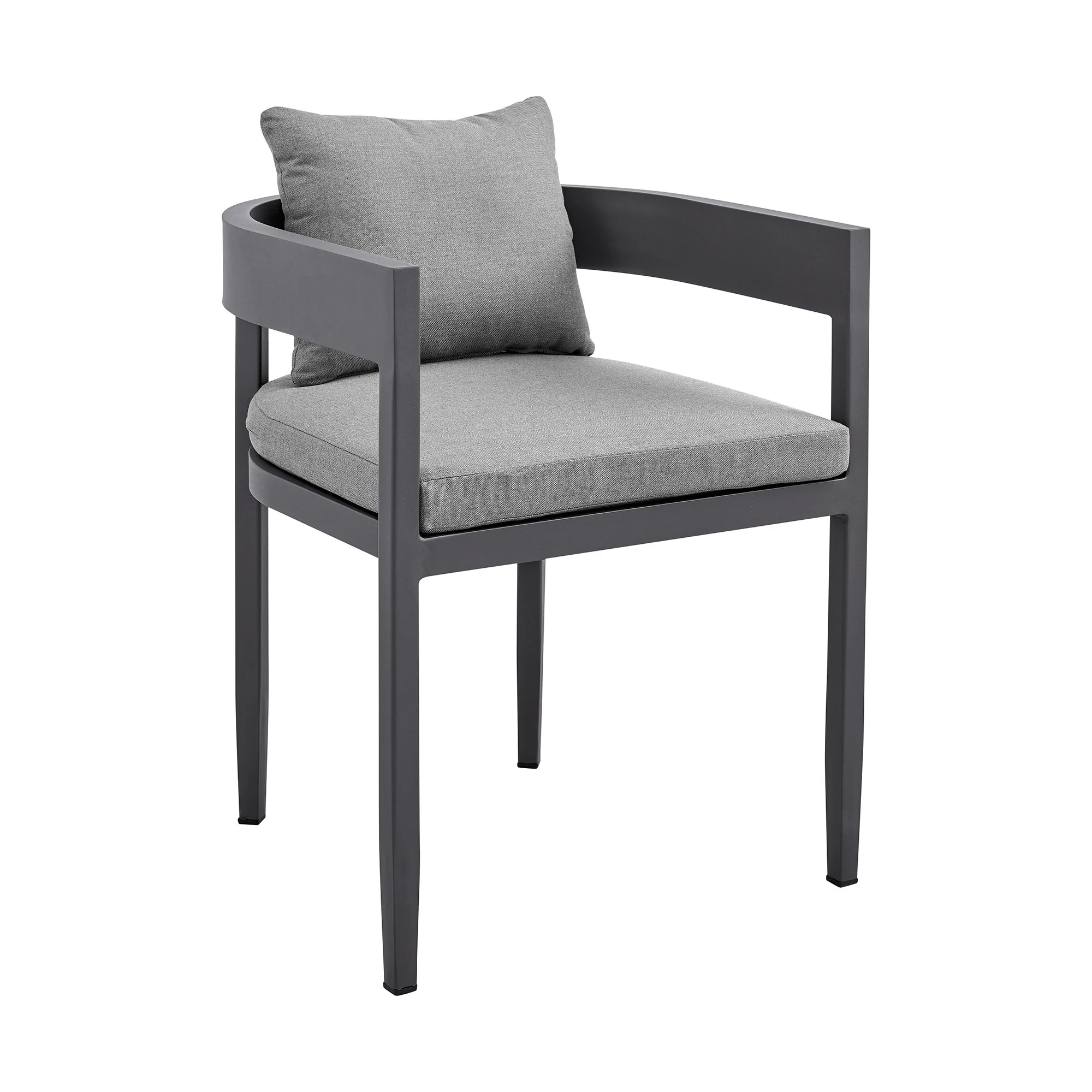 Menorca - Outdoor Patio Dining Chairs (Set of 2) - Gray - Image 3