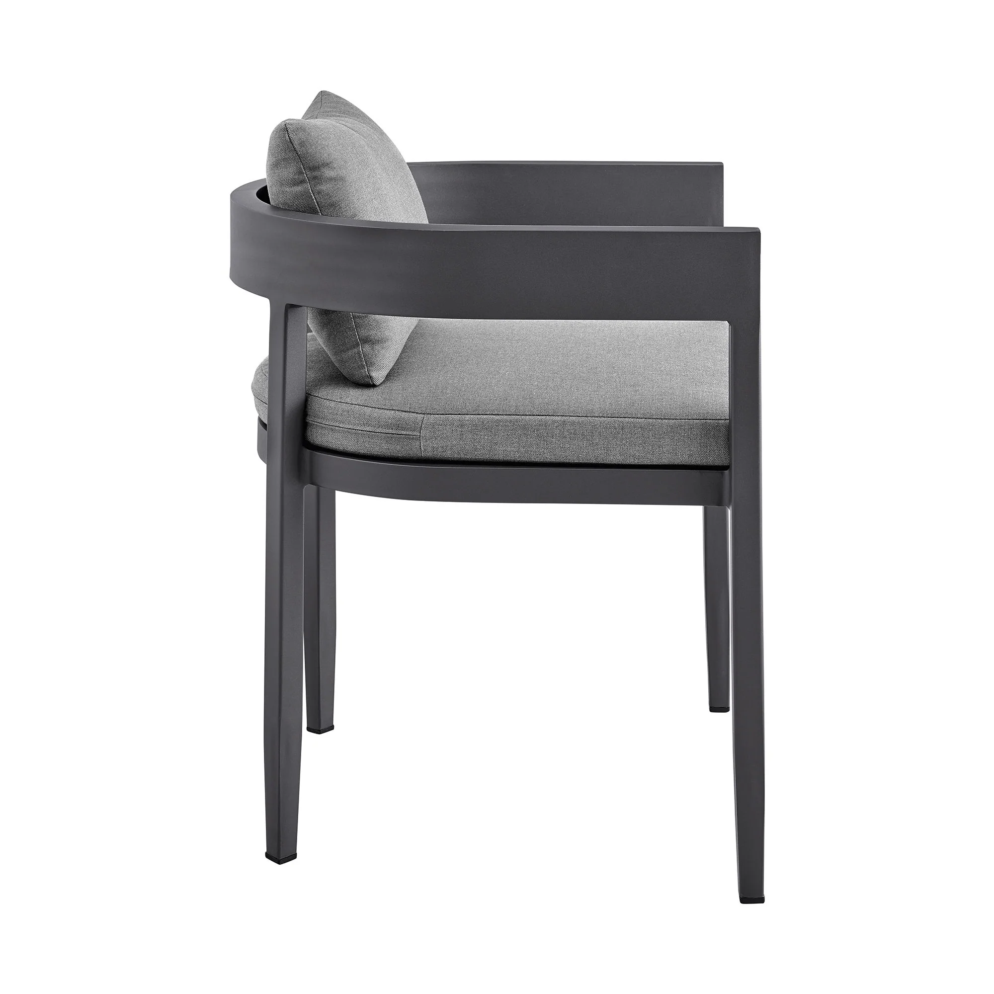 Menorca - Outdoor Patio Dining Chairs (Set of 2) - Gray - Image 4