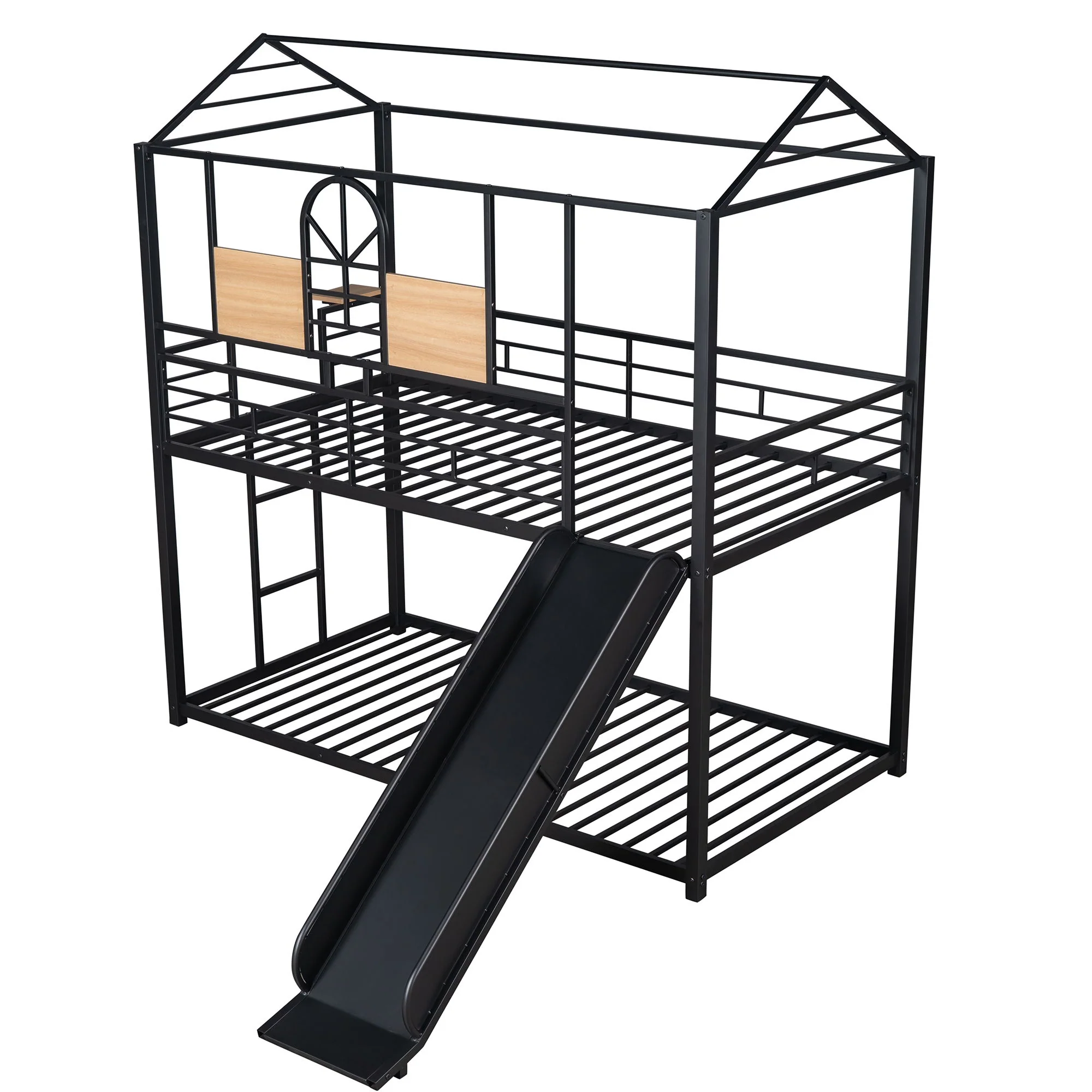 Metal Bunk Bed, Metal Housebed With Slide - Image 6