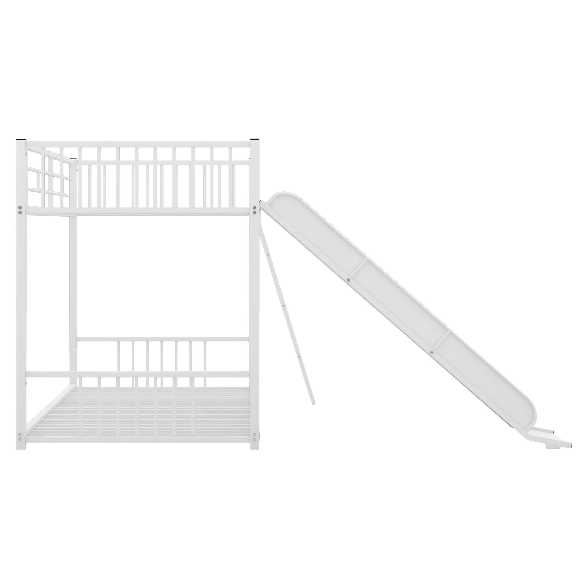 Metal Bunk Bed With Slide, Durable Steel Frame - Image 11