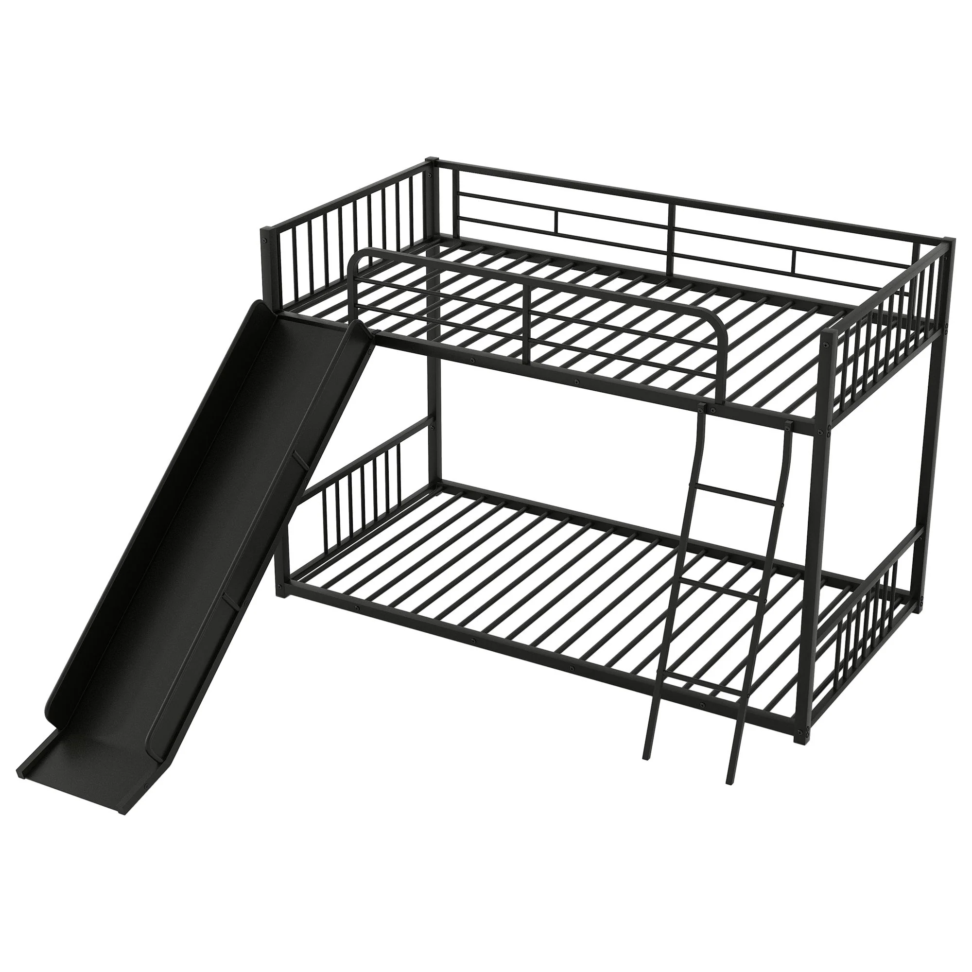 Metal Bunk Bed With Slide, Durable Steel Frame - Image 15