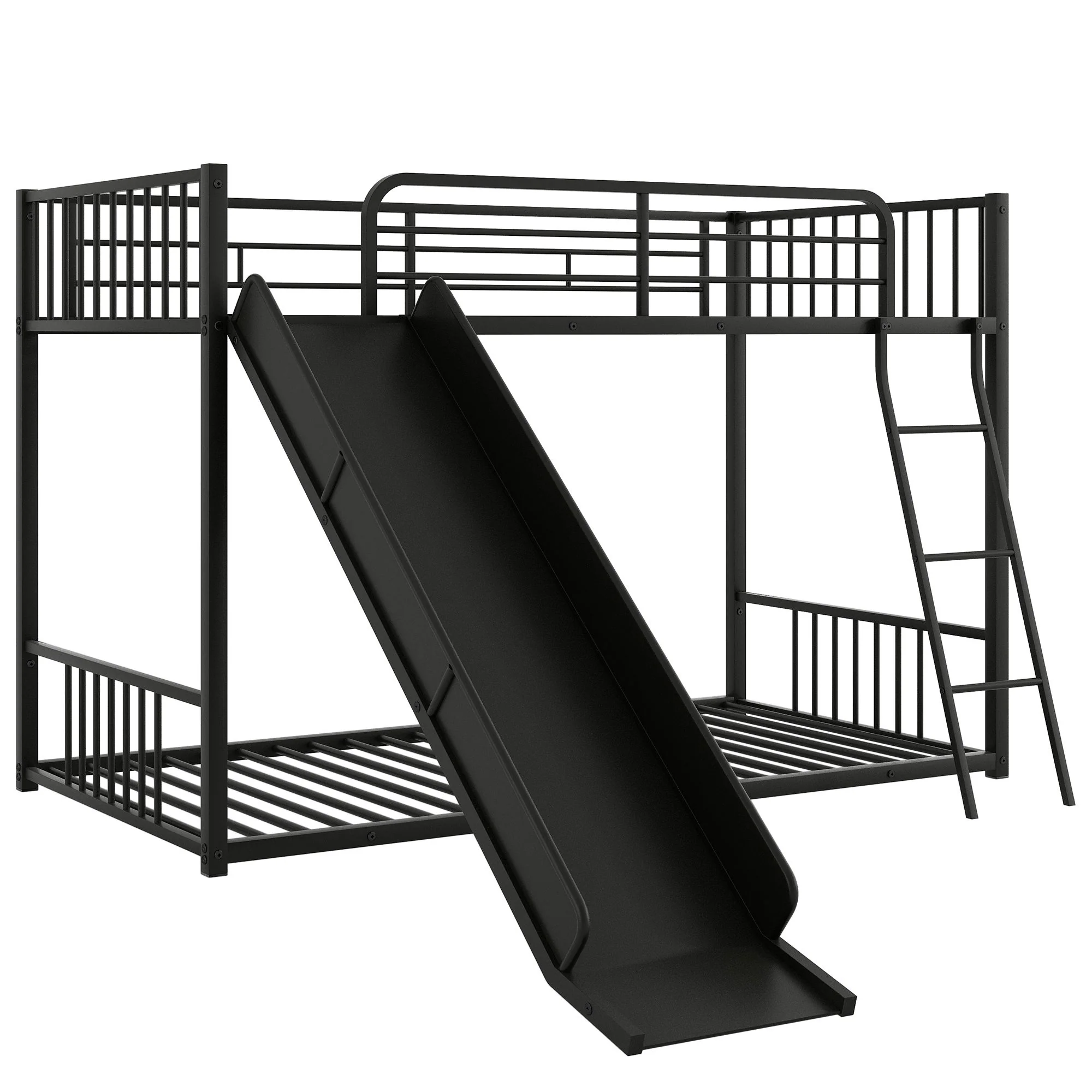 Metal Bunk Bed With Slide, Durable Steel Frame - Image 5