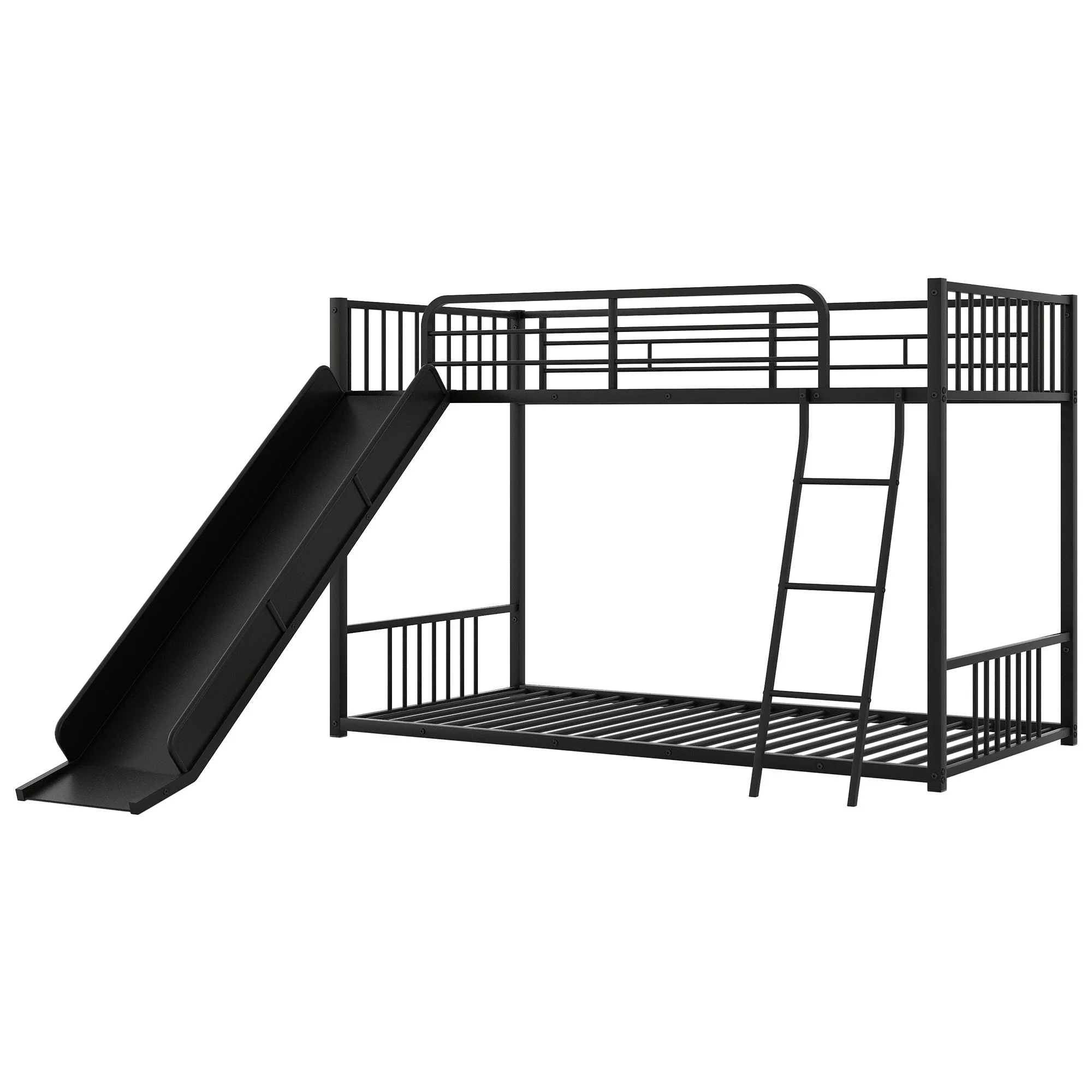 Metal Bunk Bed With Slide, Durable Steel Frame - Image 8