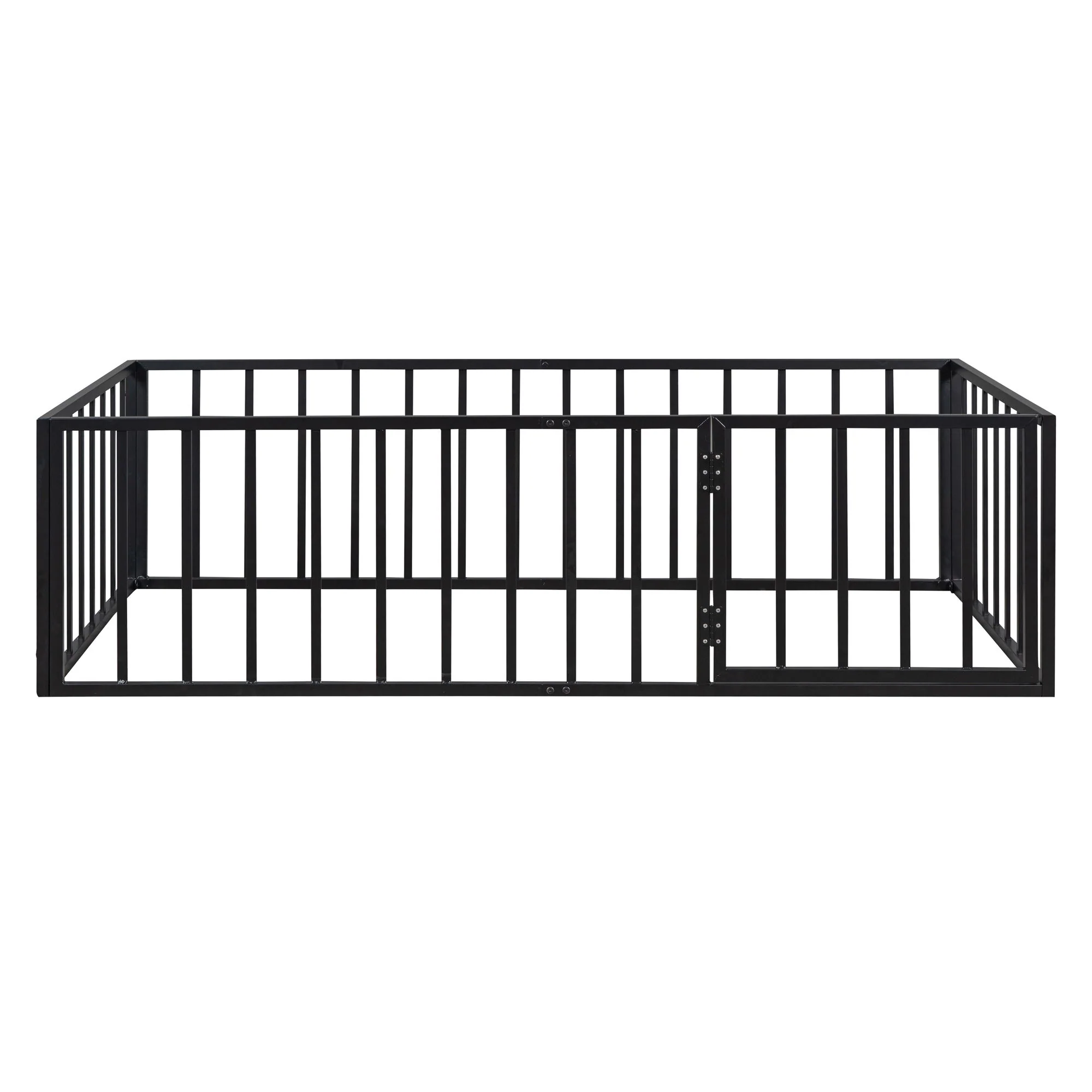 Metal Floor Bed Frame With Fence And Door - Image 67