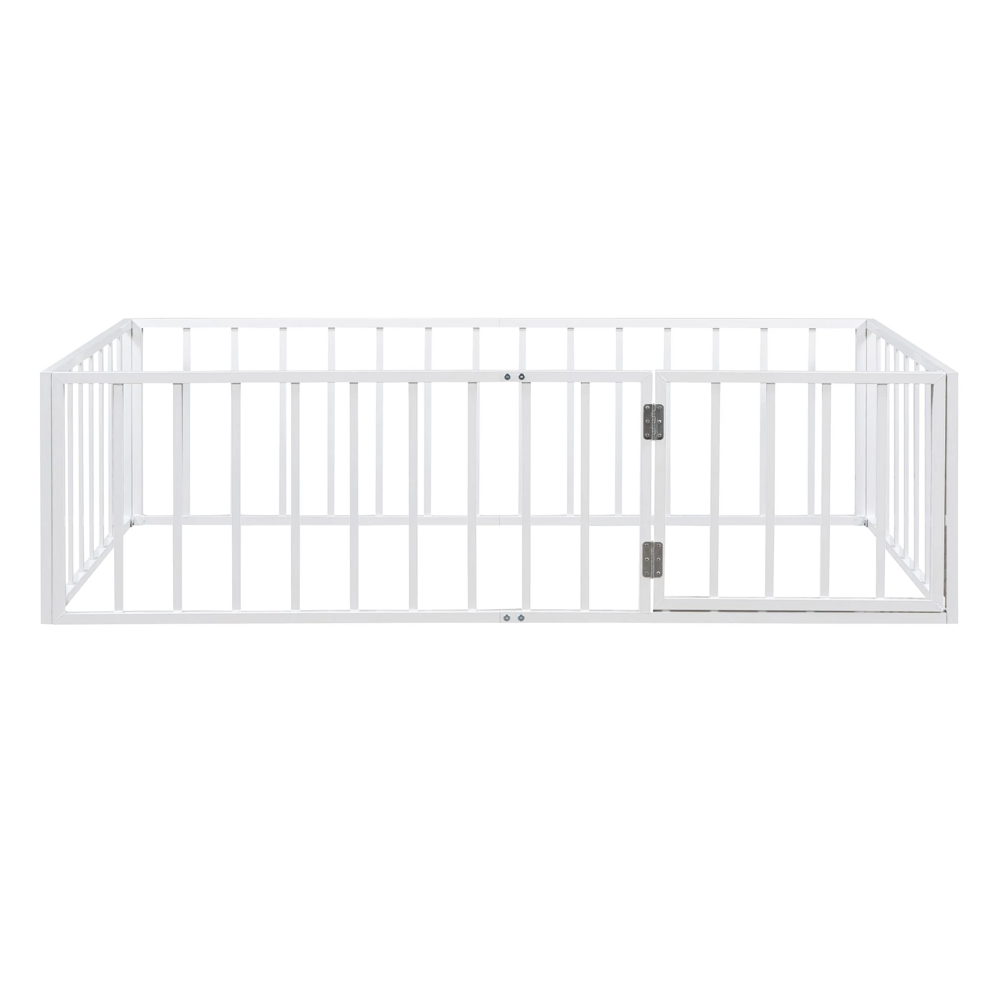 Metal Floor Bed Frame With Fence And Door - Image 72