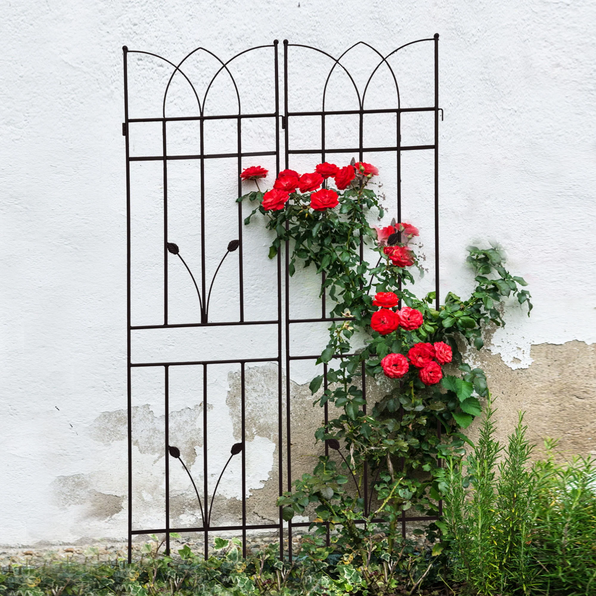 Metal Garden Trellis Rustproof For Climbing Plants Outdoor Flower Support - Image 2