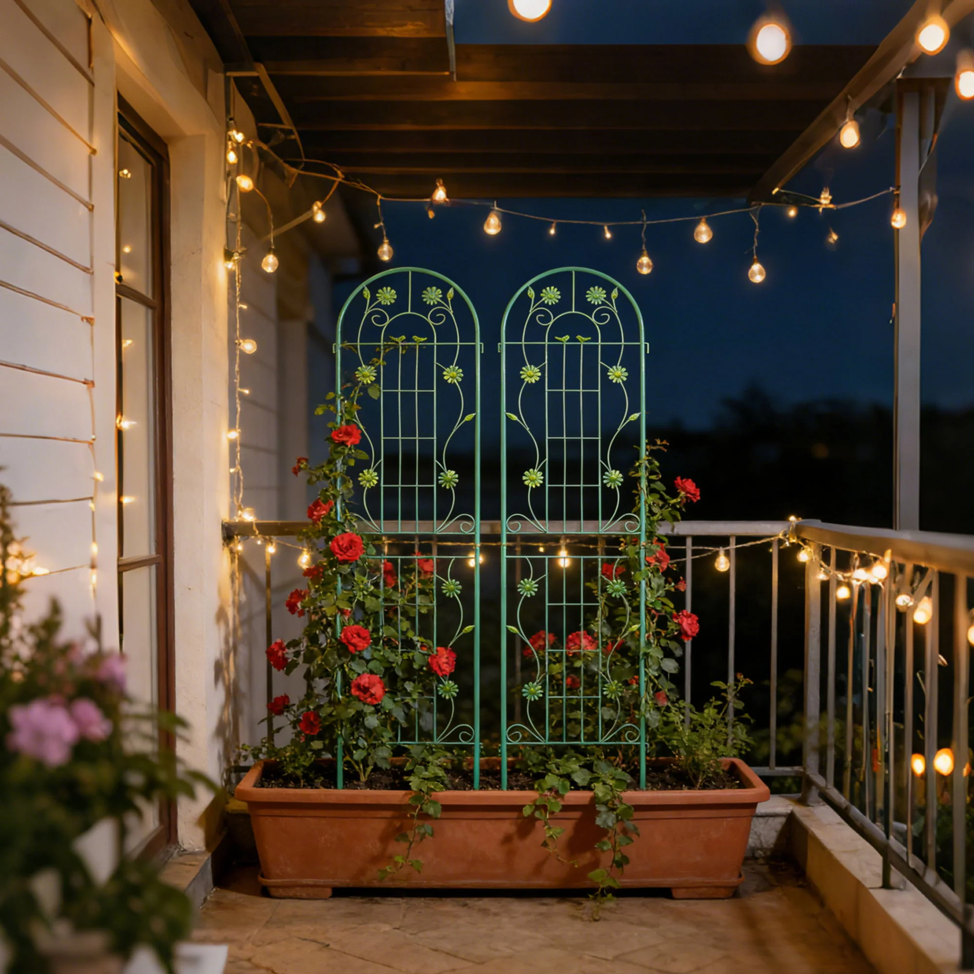 Metal Garden Trellis Rustproof Trellis For Climbing Plant Outdoor Flower Support - Image 53