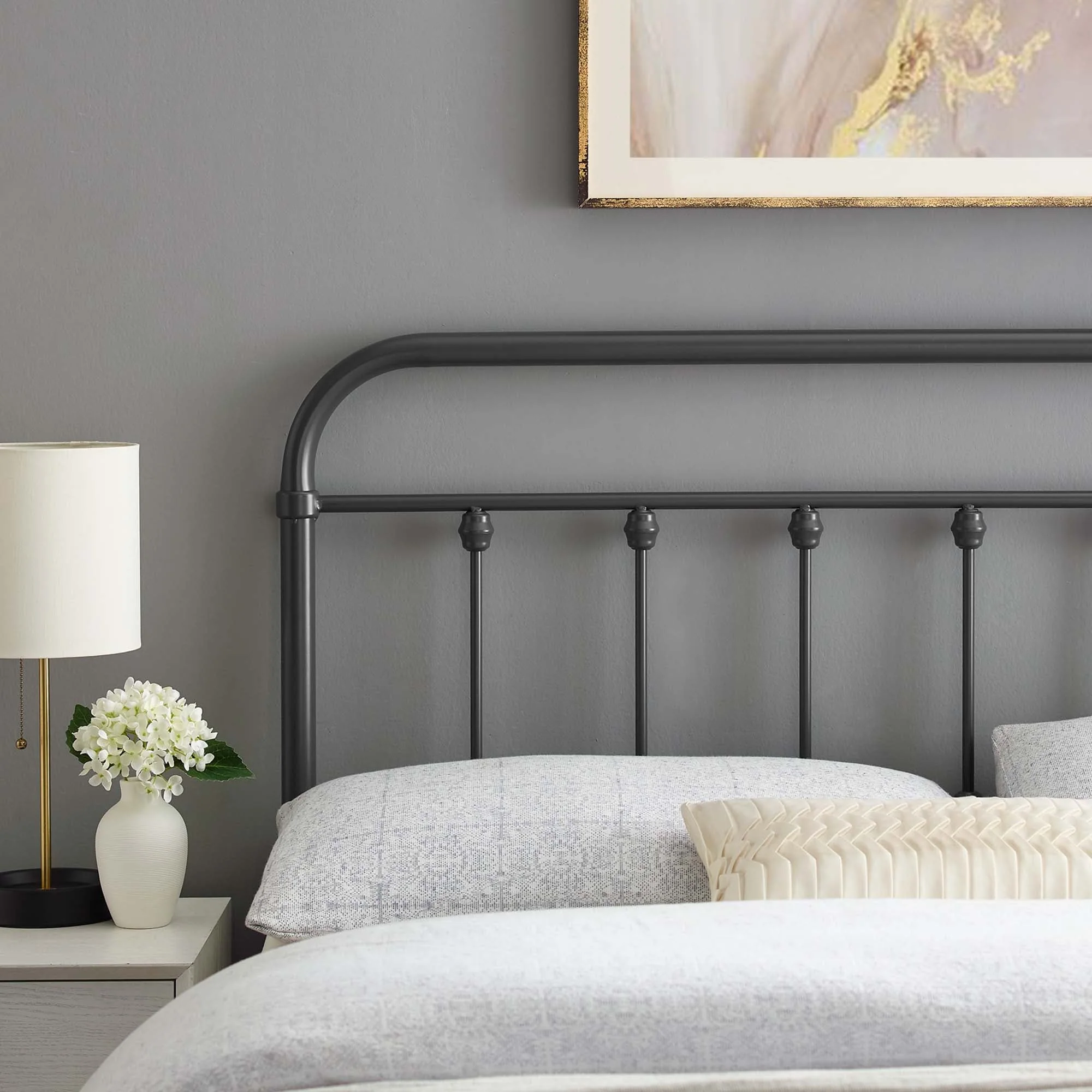 Metal Headboard with Farmhouse-Inspired Design - Image 29
