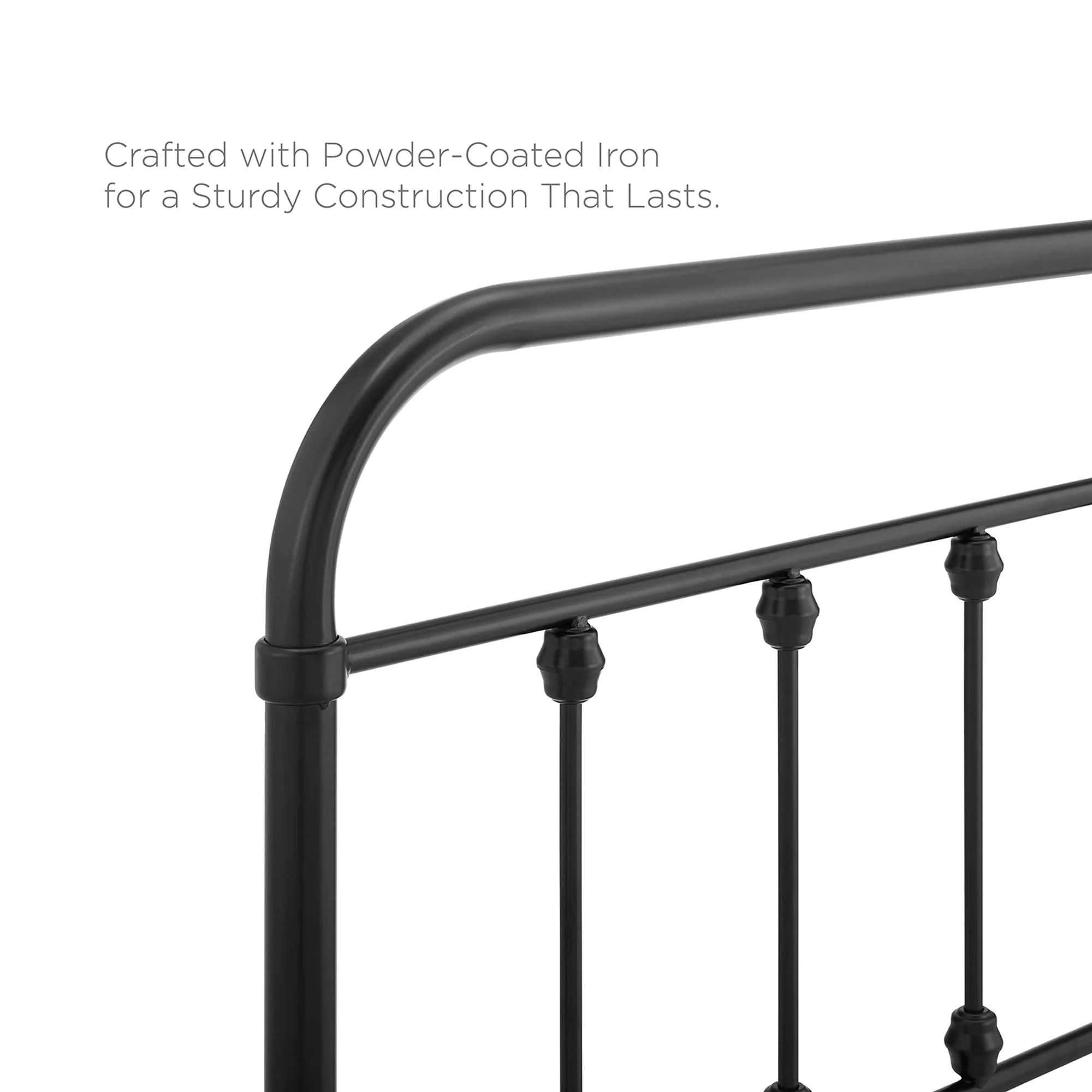 Metal Headboard with Farmhouse-Inspired Design - Image 62