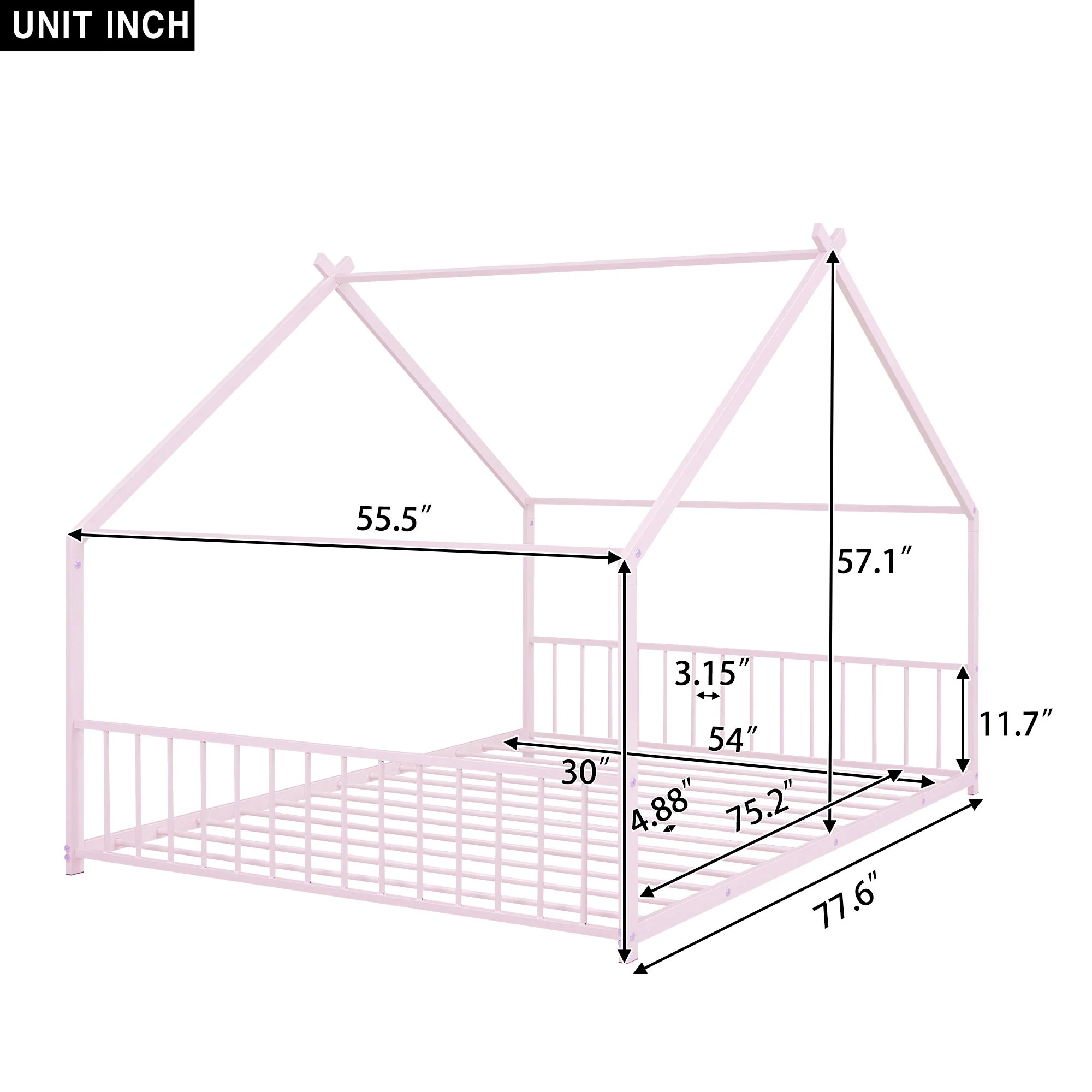 Metal House Bed - Image 25