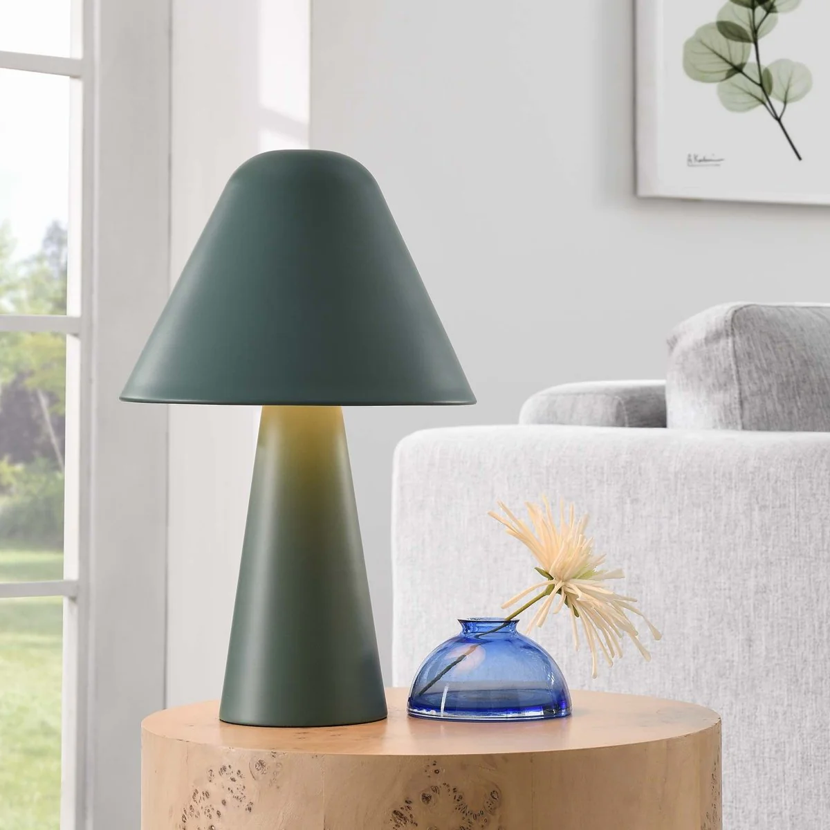 Metal Mushroom Table Lamp with Swivel Shade, Adjustable Base, Retro Accent Lighting - Image 11