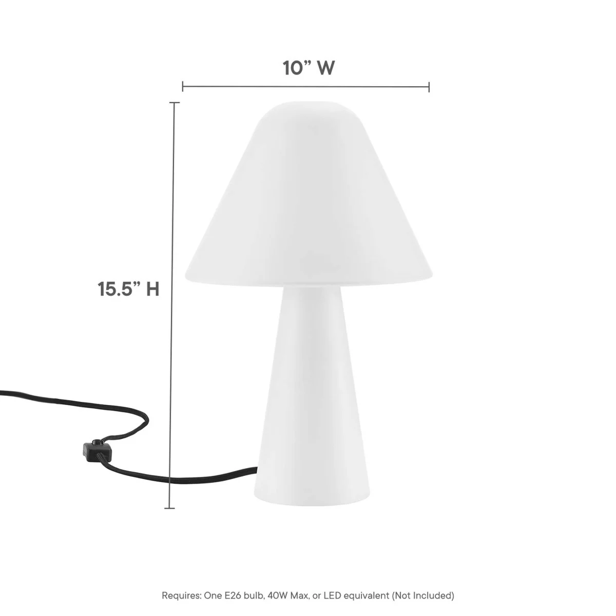 Metal Mushroom Table Lamp with Swivel Shade, Adjustable Base, Retro Accent Lighting - Image 4