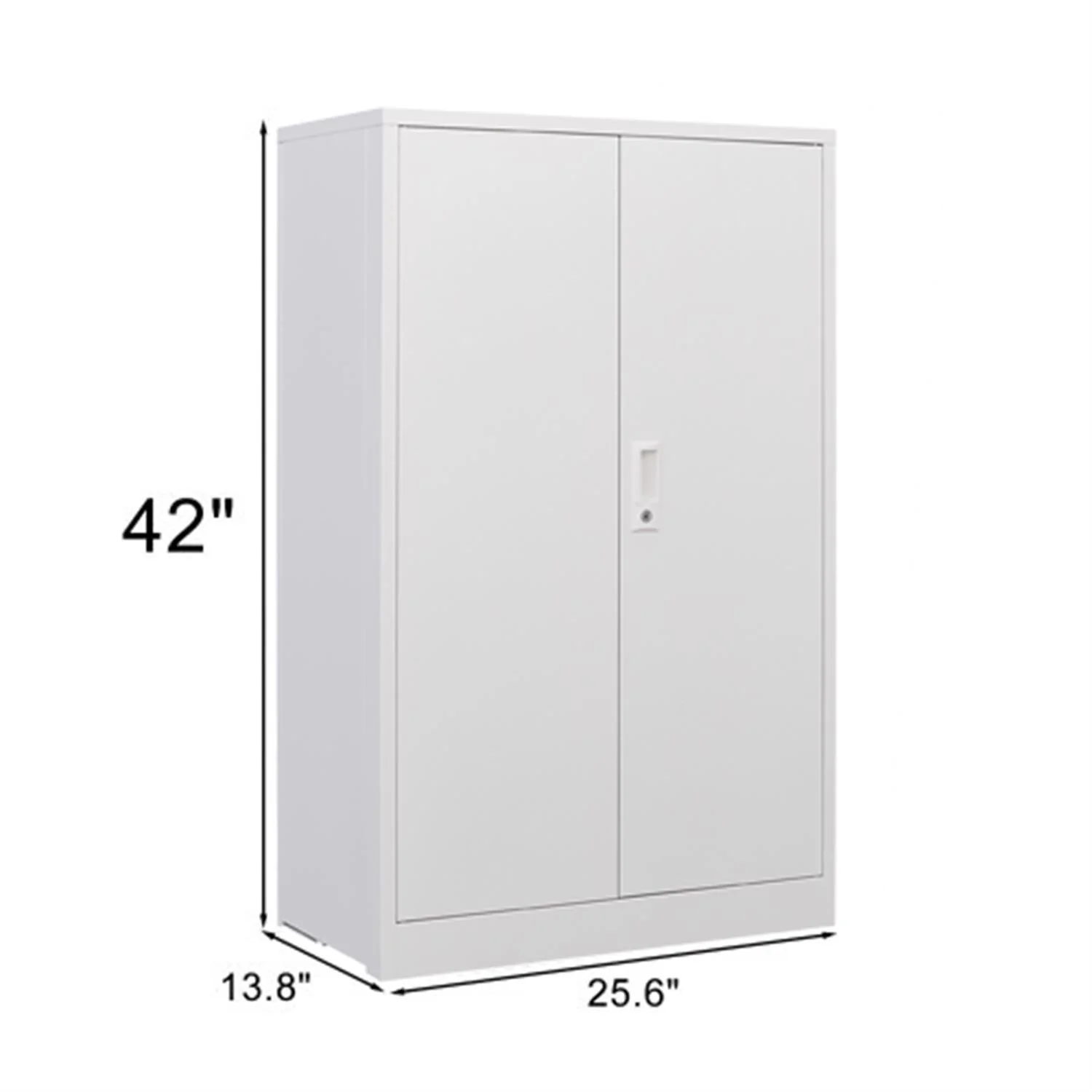 Metal Storage Cabinet With Locking Doors And Adjustable Shelf, Folding Filing Storage Cabinet, Folding Storage Locker Cabinet For Home Office, School, Garage - Image 25