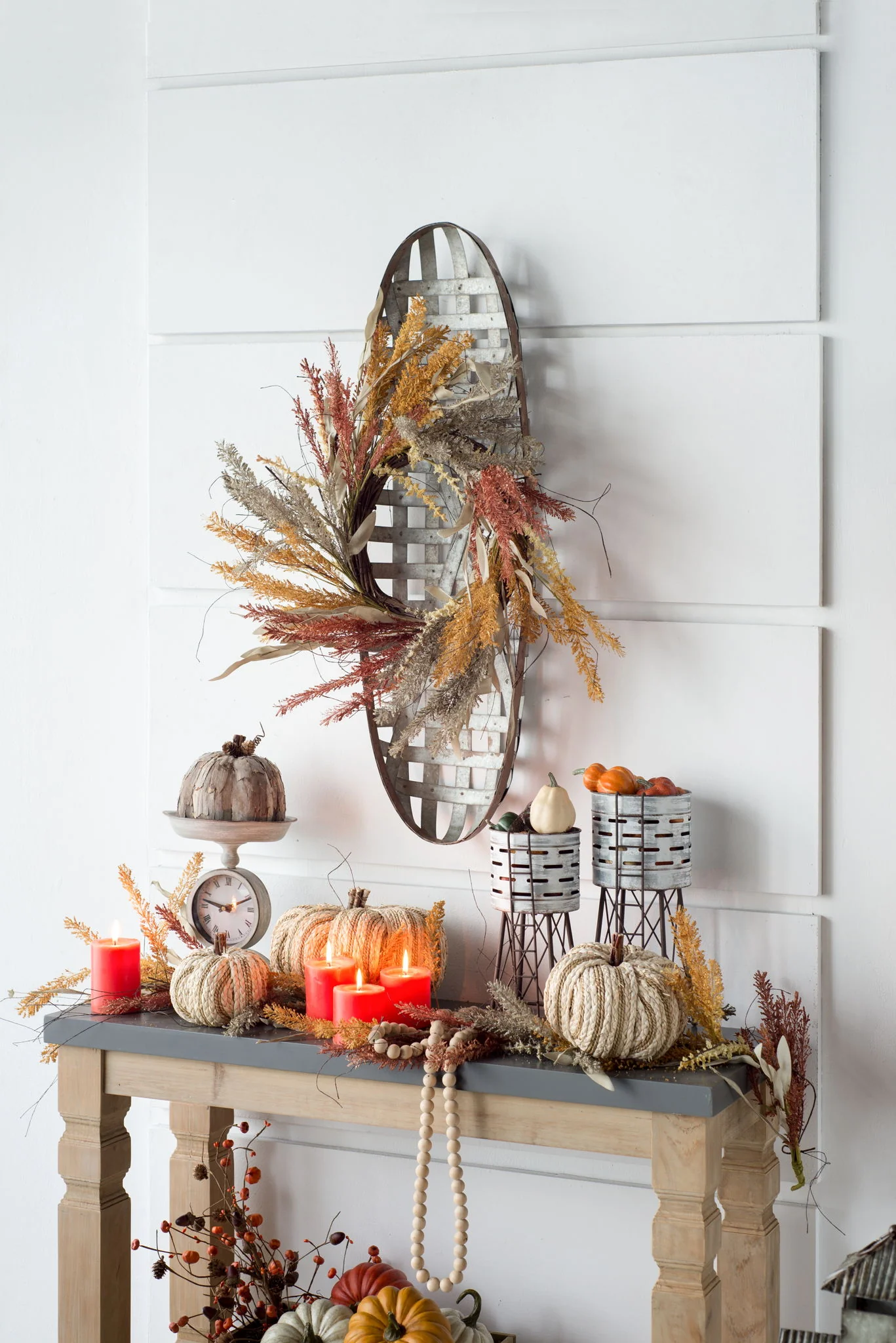 Metal Wall Art With Grid Pattern - Silver - Image 5