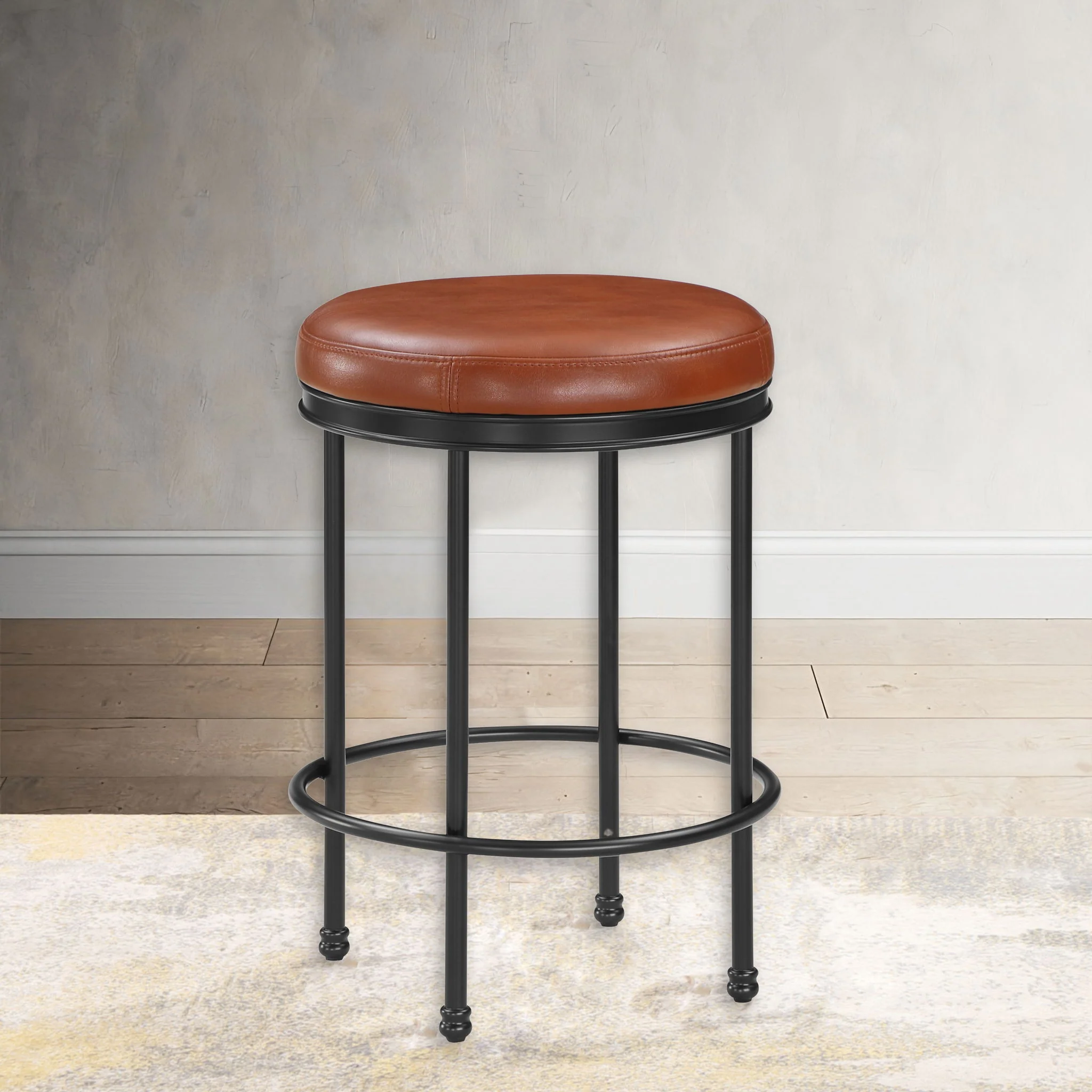 Michael - Backless Counter Height Stool - Caramel - Image 5