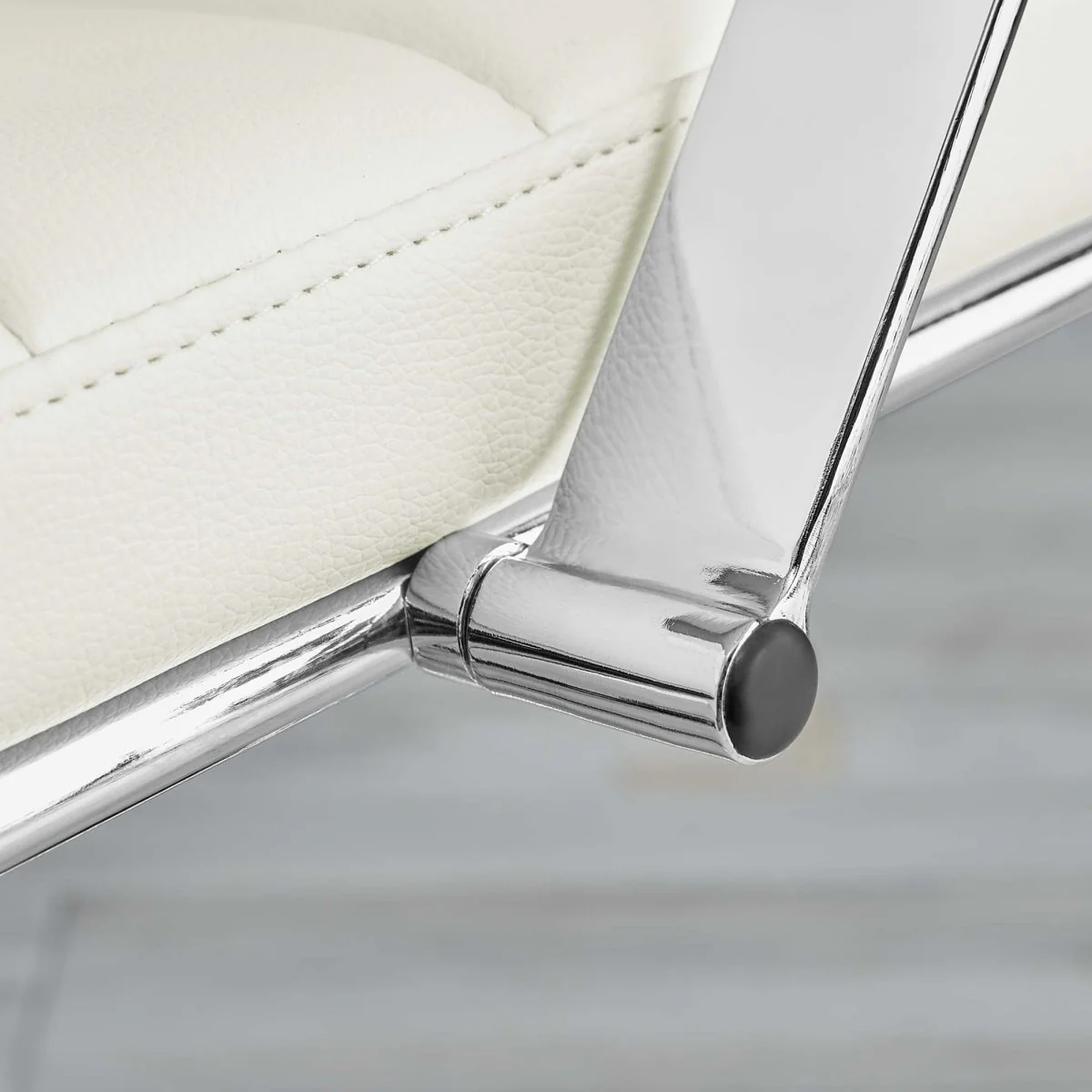 Mid Back Ribbed Vinyl Office Chair — Ergonomic Swivel Task Seating for Workspace - Image 22