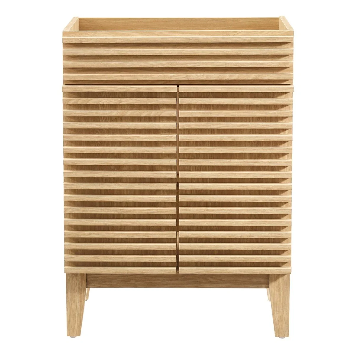 Mid-Century Bathroom Vanity Cabinet — Compact Modern Vanity Storage Cabinet - Image 19