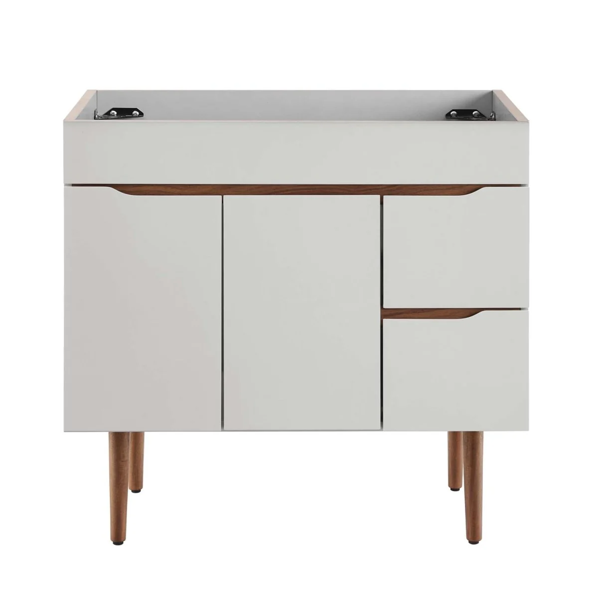 Mid-Century Bathroom Vanity Cabinet – Modern Style Vanity with Storage - Image 12