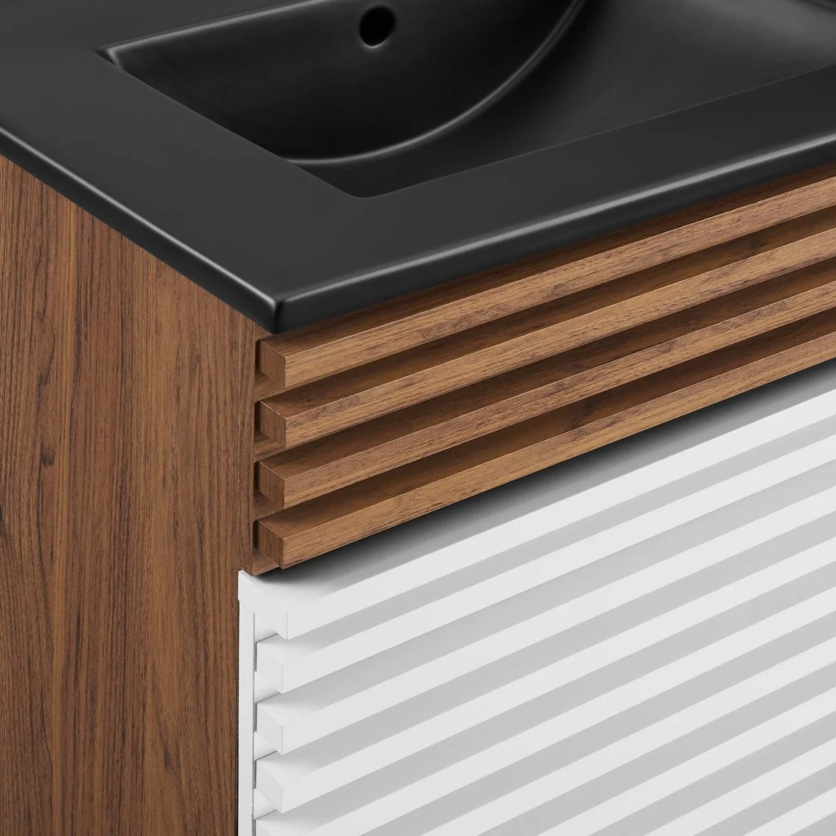Mid-Century Bathroom Vanity Cabinet with Sink Storage and Modern Design - Image 107
