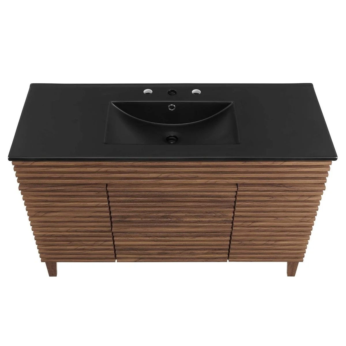 Mid-Century Bathroom Vanity Cabinet with Sink Storage and Modern Design - Image 29