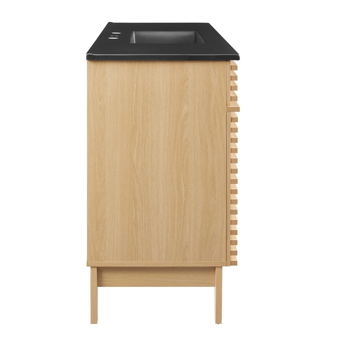 Mid-Century Bathroom Vanity Cabinet with Sink Storage and Modern Design - Image 35