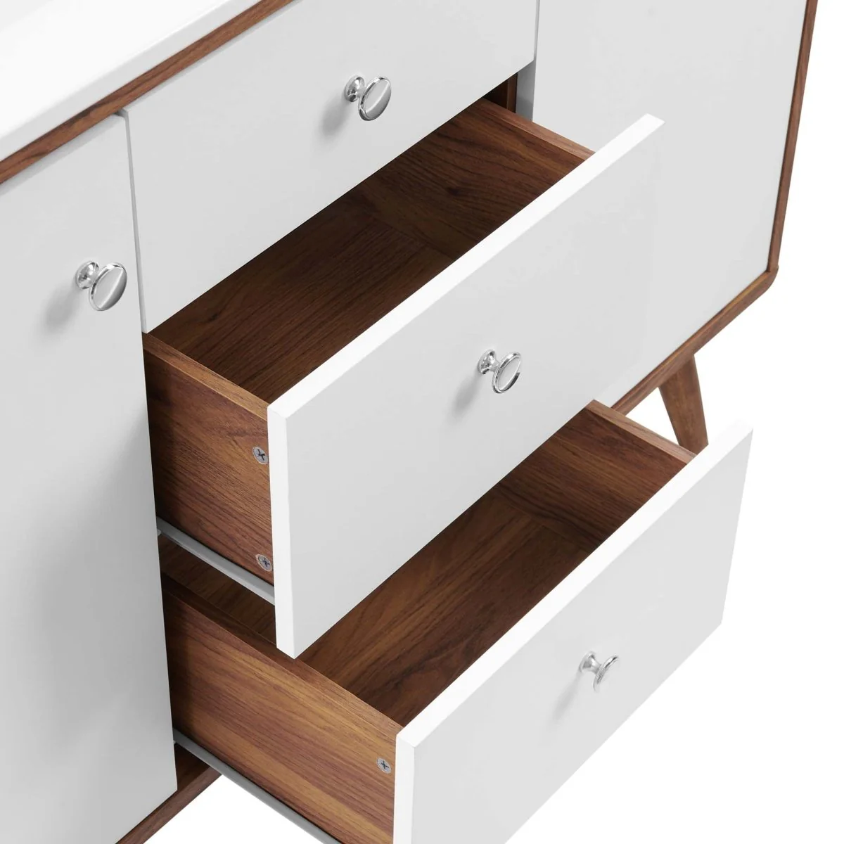 Mid-Century Bathroom Vanity Collection - Walnut Modern Bathroom Vanity Cabinets Set - Image 101